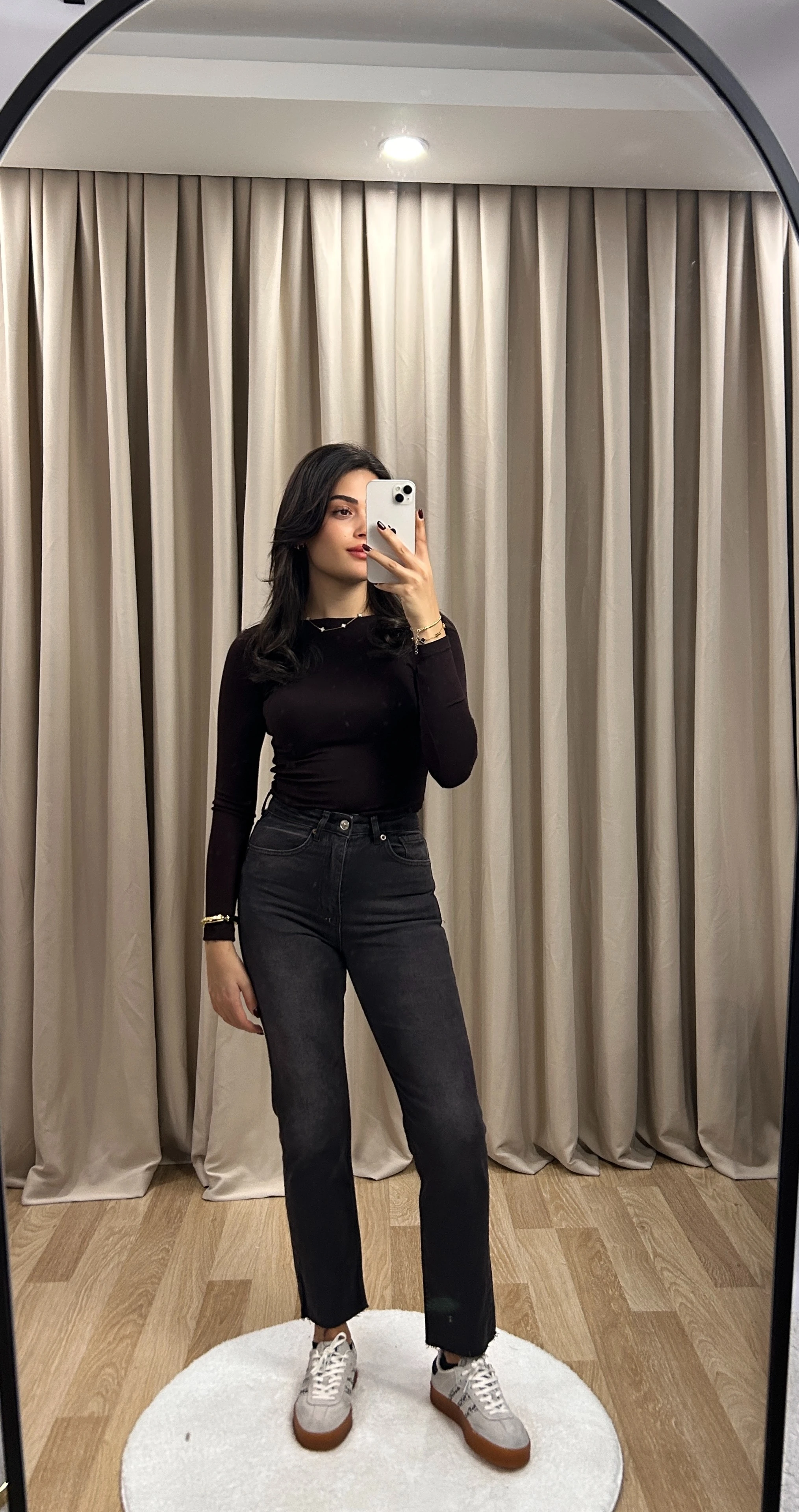 ACI KAHVE KESİK PAÇA JEAN - Kahverengi