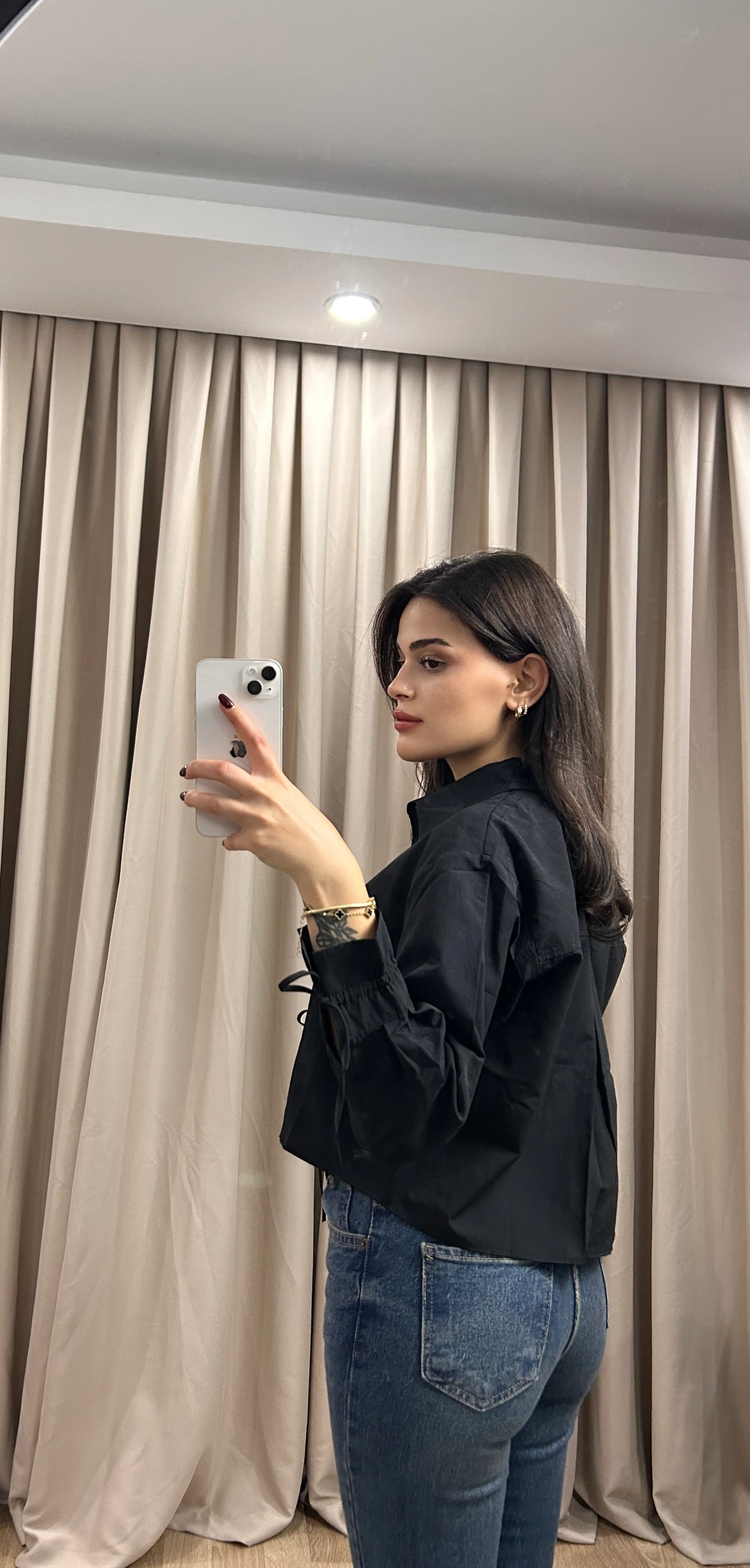 BOY FİT KESİK PAÇA JEAN