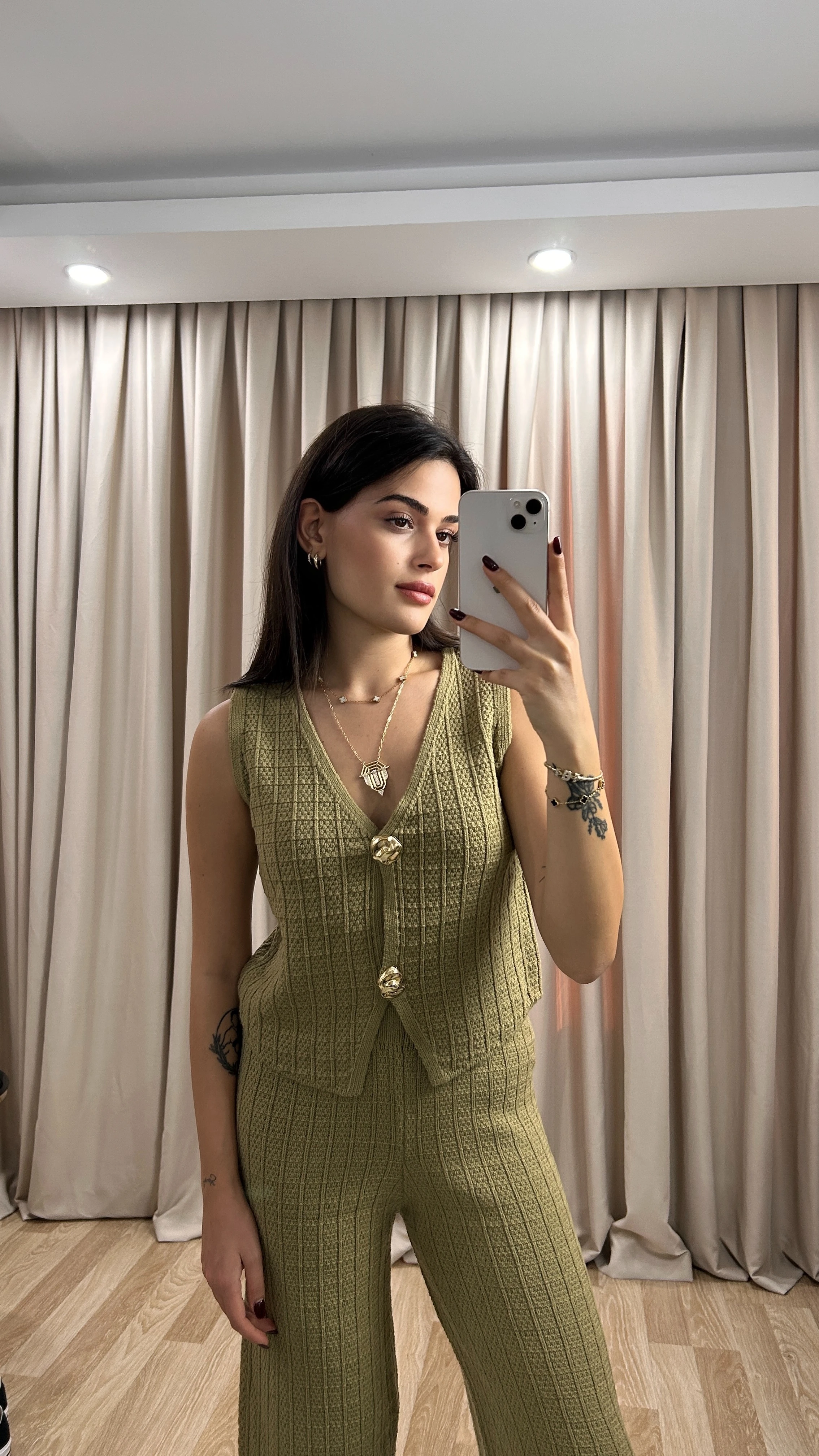 YELEKLİ TRİKO İKİLİ TAKIM