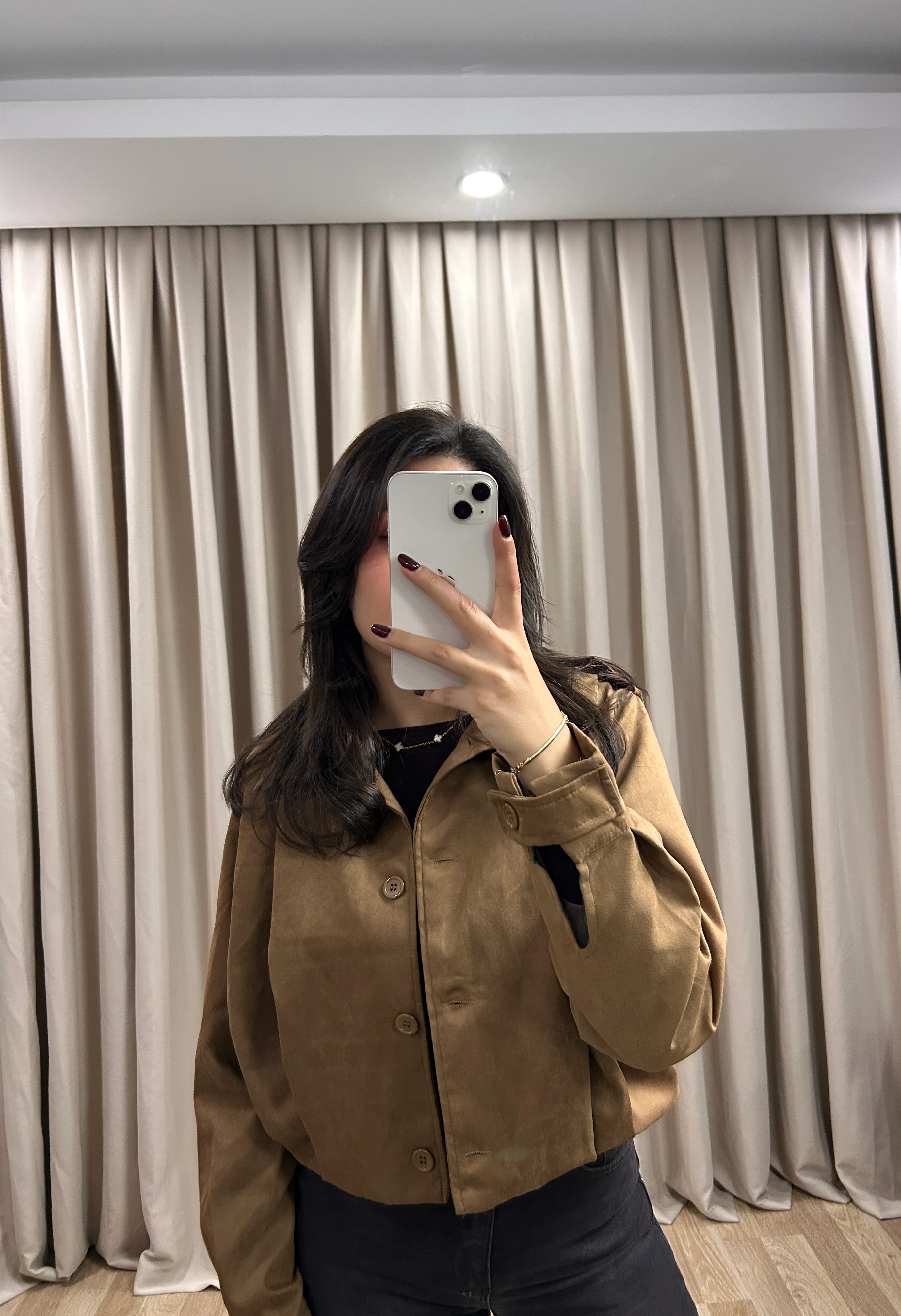 SÜET CEKET - Kahverengi