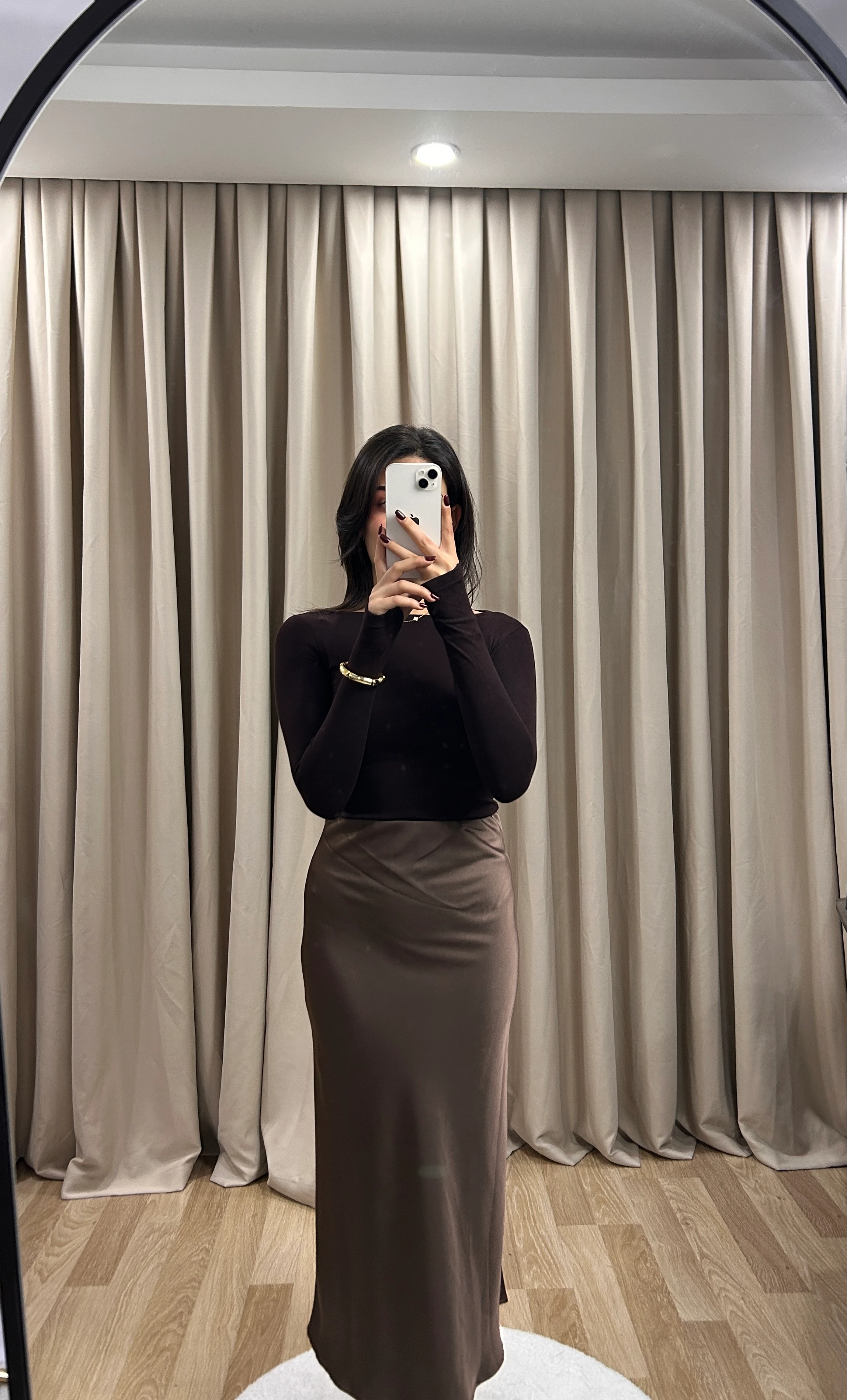 SATEN ETEK - Kahverengi