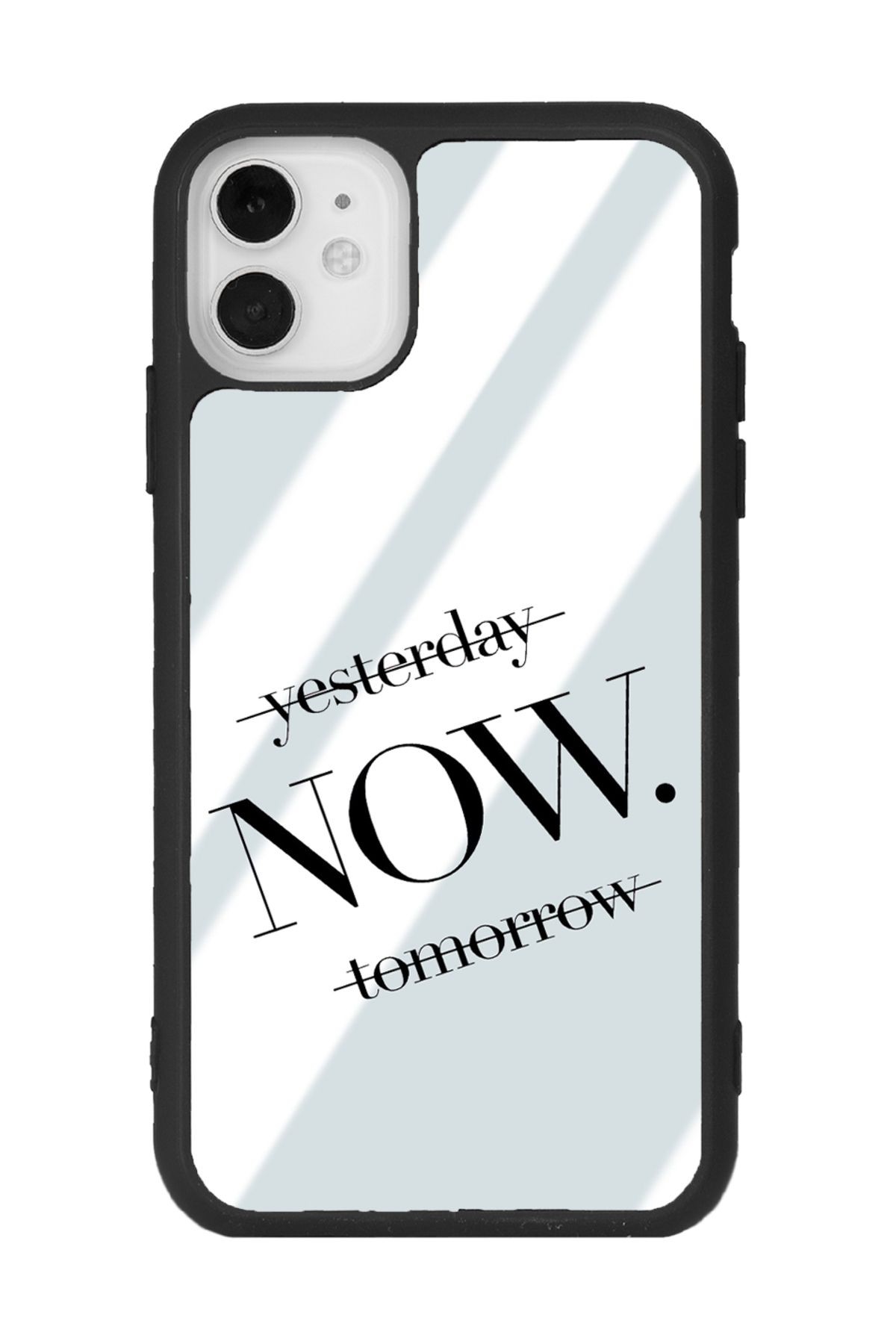 iPhone 11 Yesterday Tasarımlı Aynalı Glossy Telefon Kılıfı