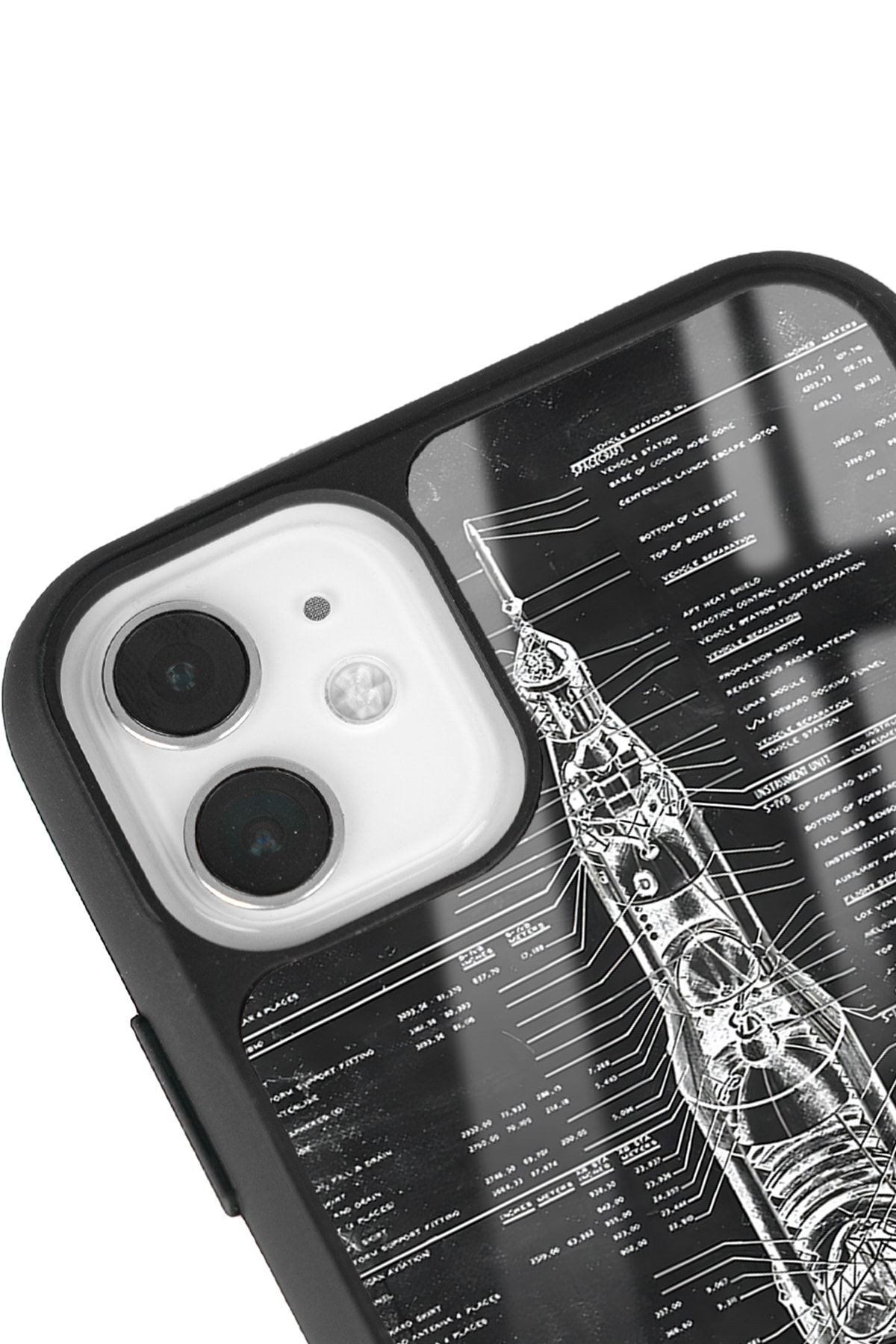 iPhone 11 Apollo Plan Tasarımlı Glossy Telefon Kılıfı