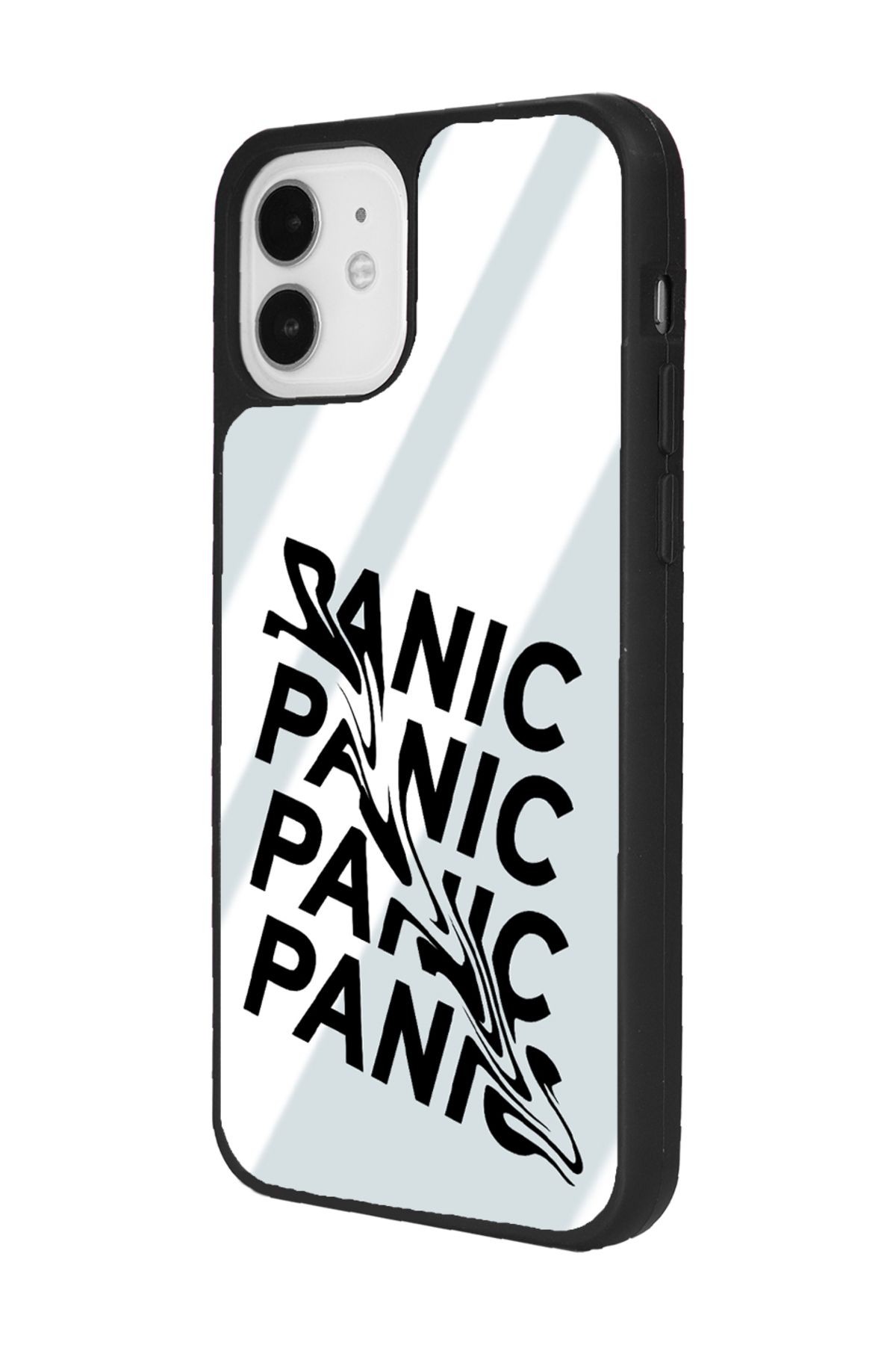 iPhone 11 Panic Tasarımlı Aynalı Glossy Telefon Kılıfı