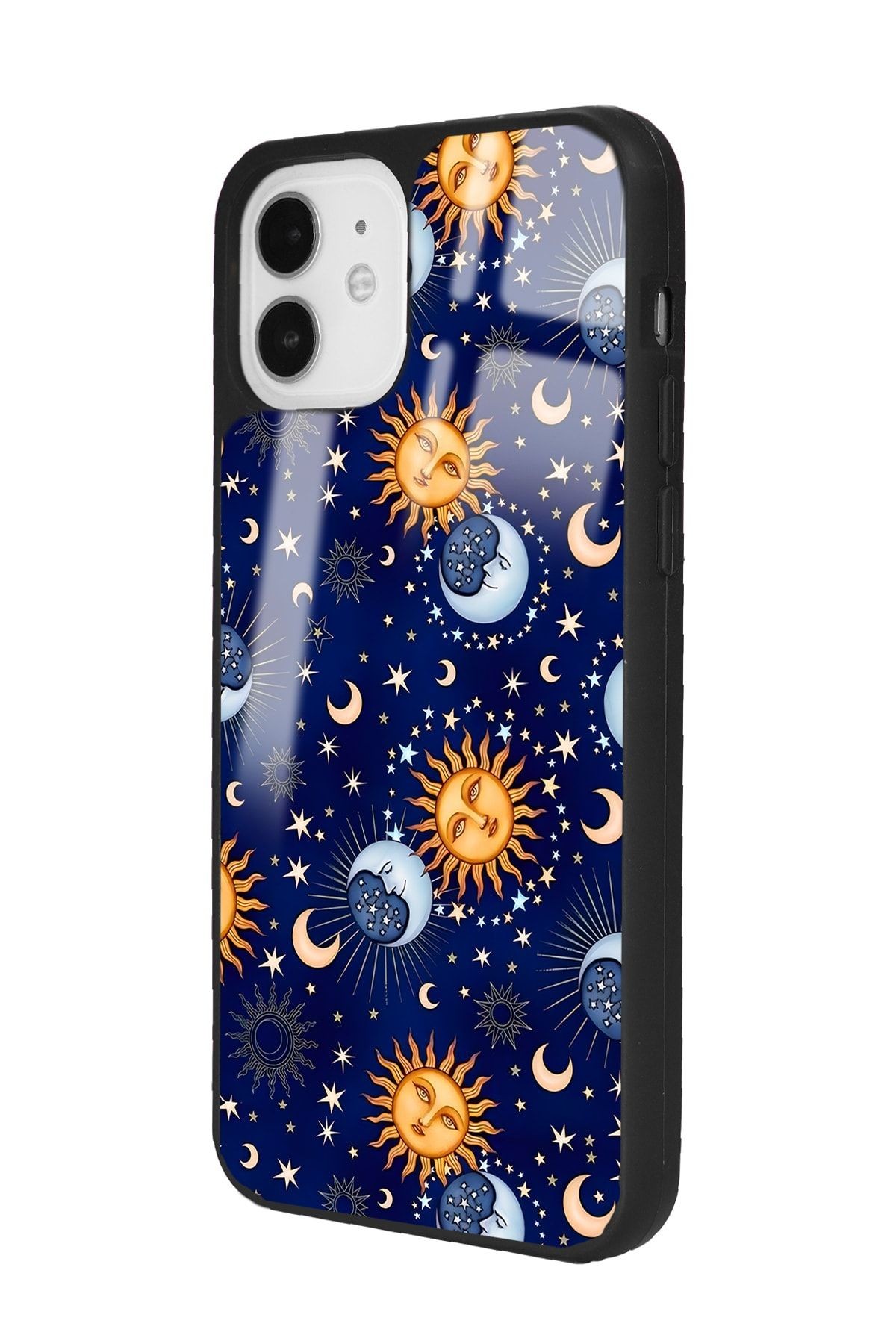 iPhone 11 Ay Güneş Pijama Tasarımlı Glossy Telefon Kılıfı