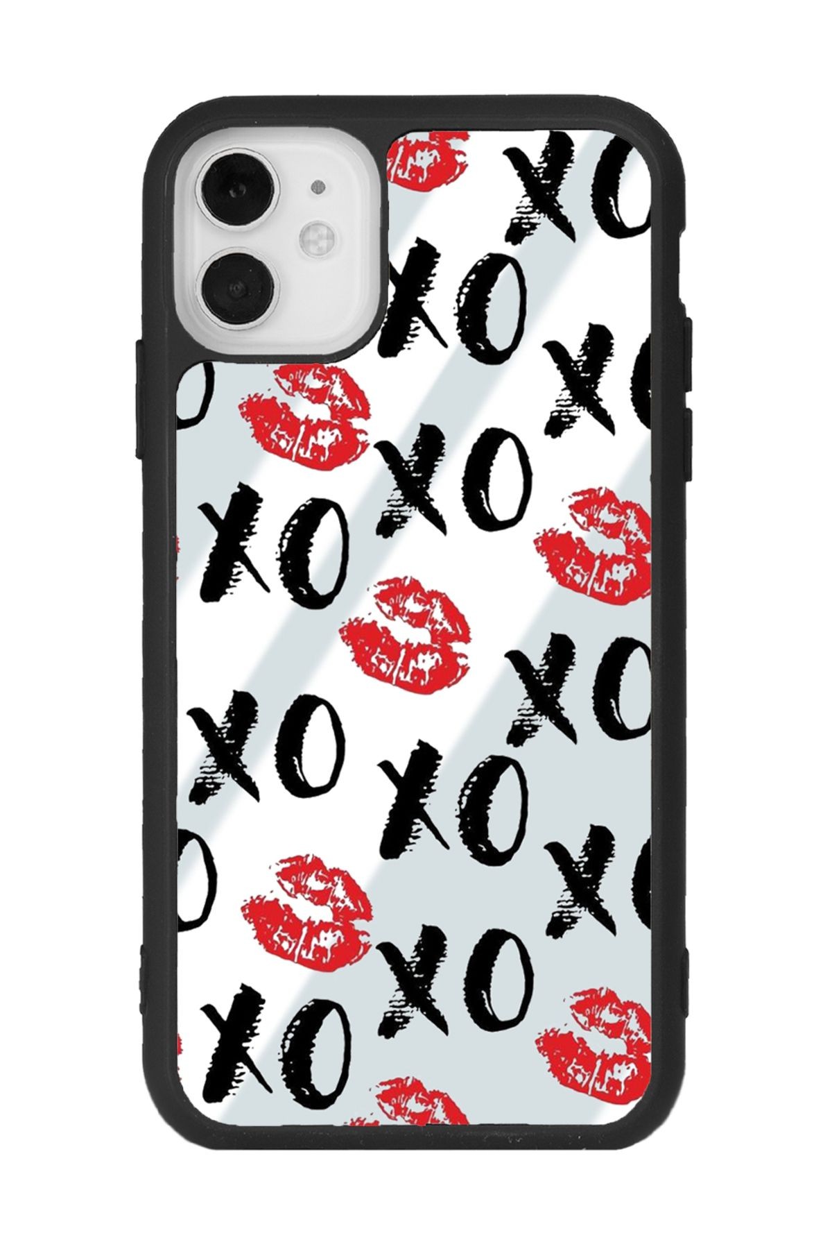 iPhone 11 XOX Tasarımlı Aynalı Glossy Telefon Kılıfı