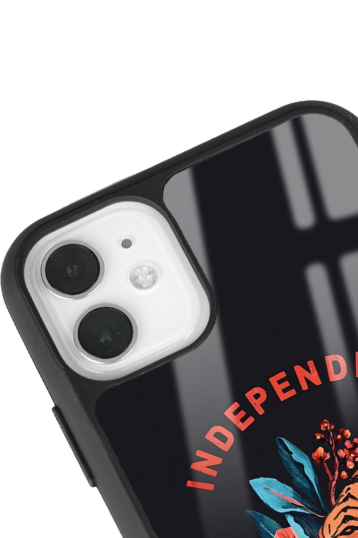 iPhone 11 Bağımsız Kaplan Tasarımlı Glossy Telefon Kılıfı