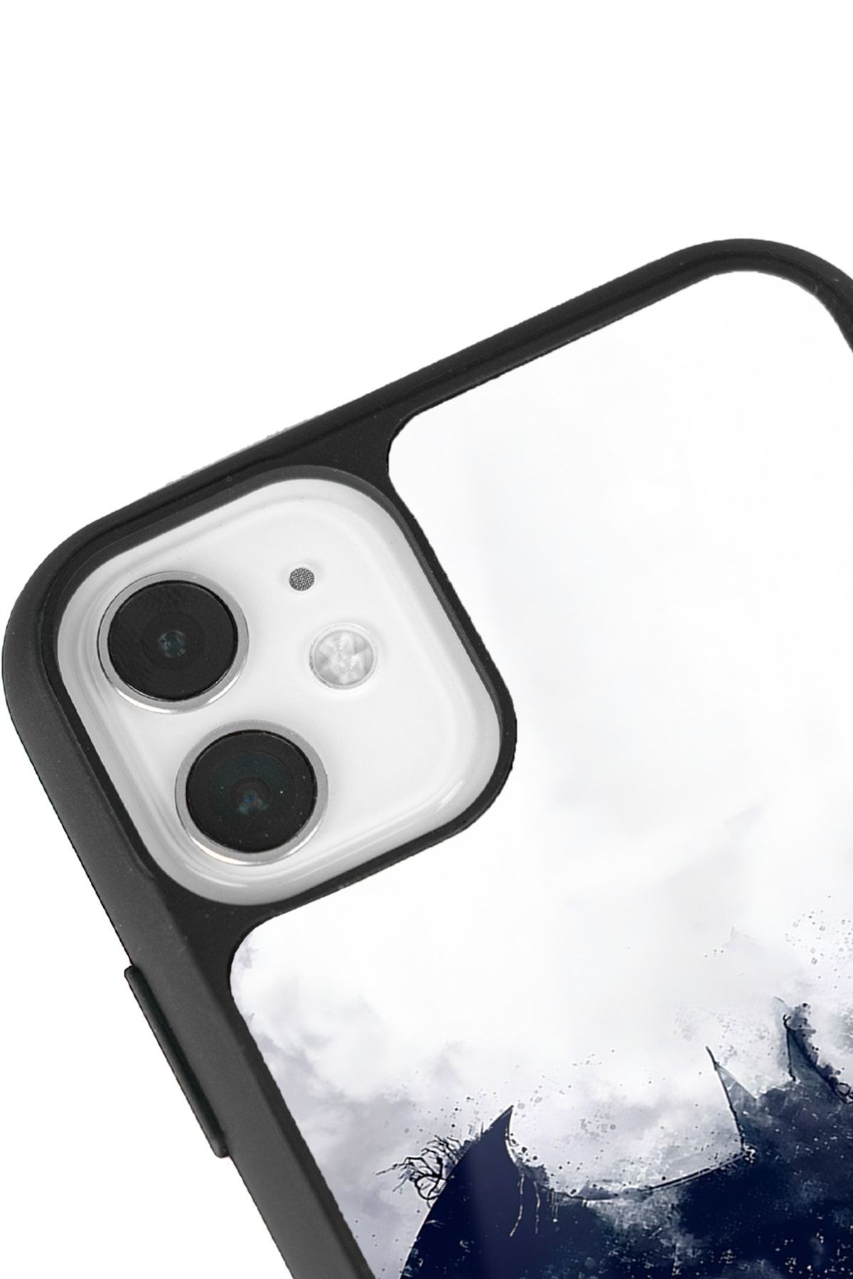 iPhone 11 Beyaz Batman Tasarımlı Glossy Telefon Kılıfı