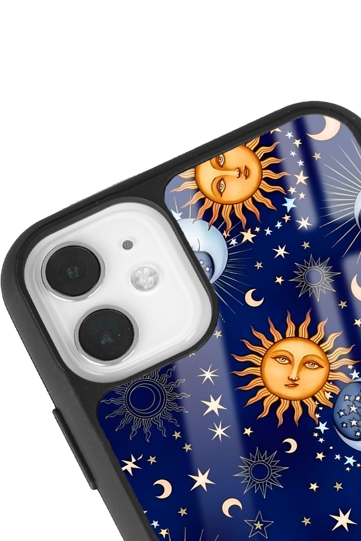 iPhone 11 Ay Güneş Pijama Tasarımlı Glossy Telefon Kılıfı