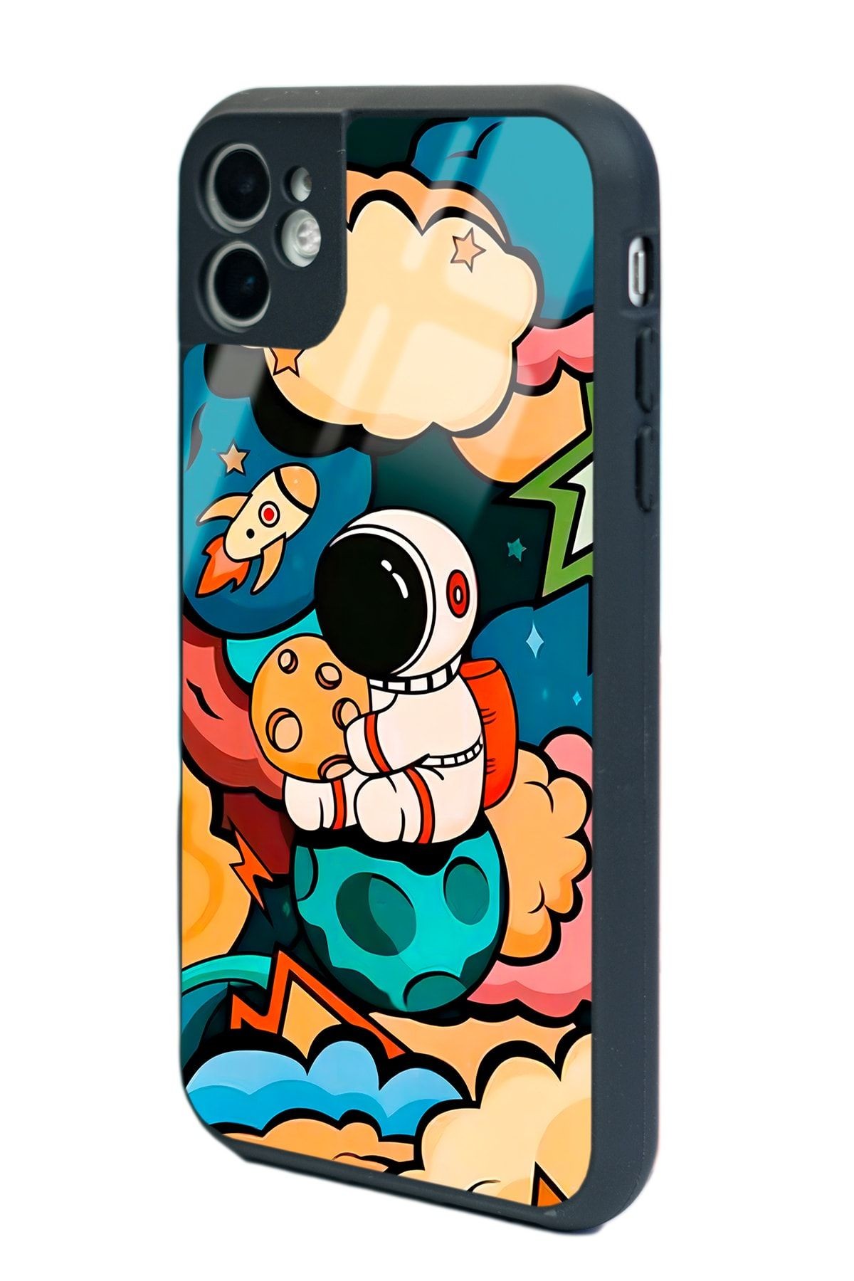 iPhone 11 Baby Astronaut Tasarımlı Glossy Telefon Kılıfı