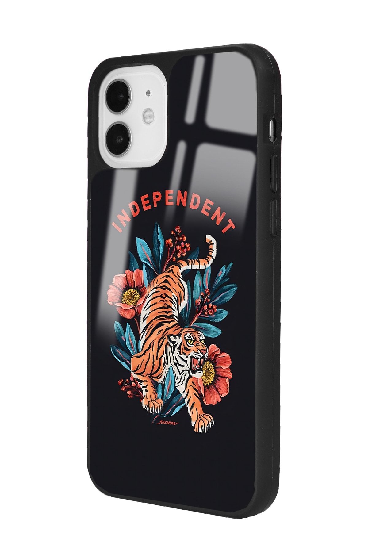 iPhone 11 Bağımsız Kaplan Tasarımlı Glossy Telefon Kılıfı