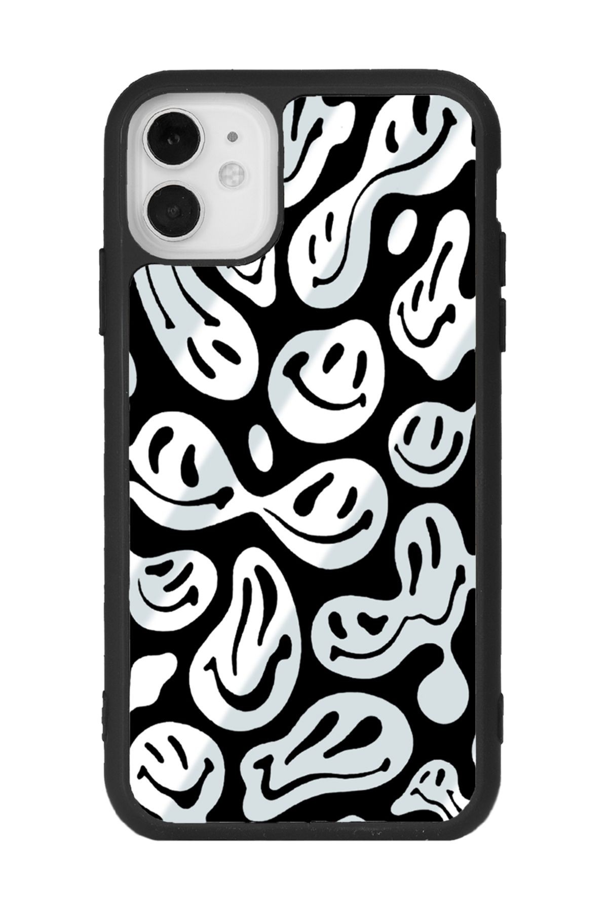 iPhone 11 Smile Tasarımlı Aynalı Glossy Telefon Kılıfı