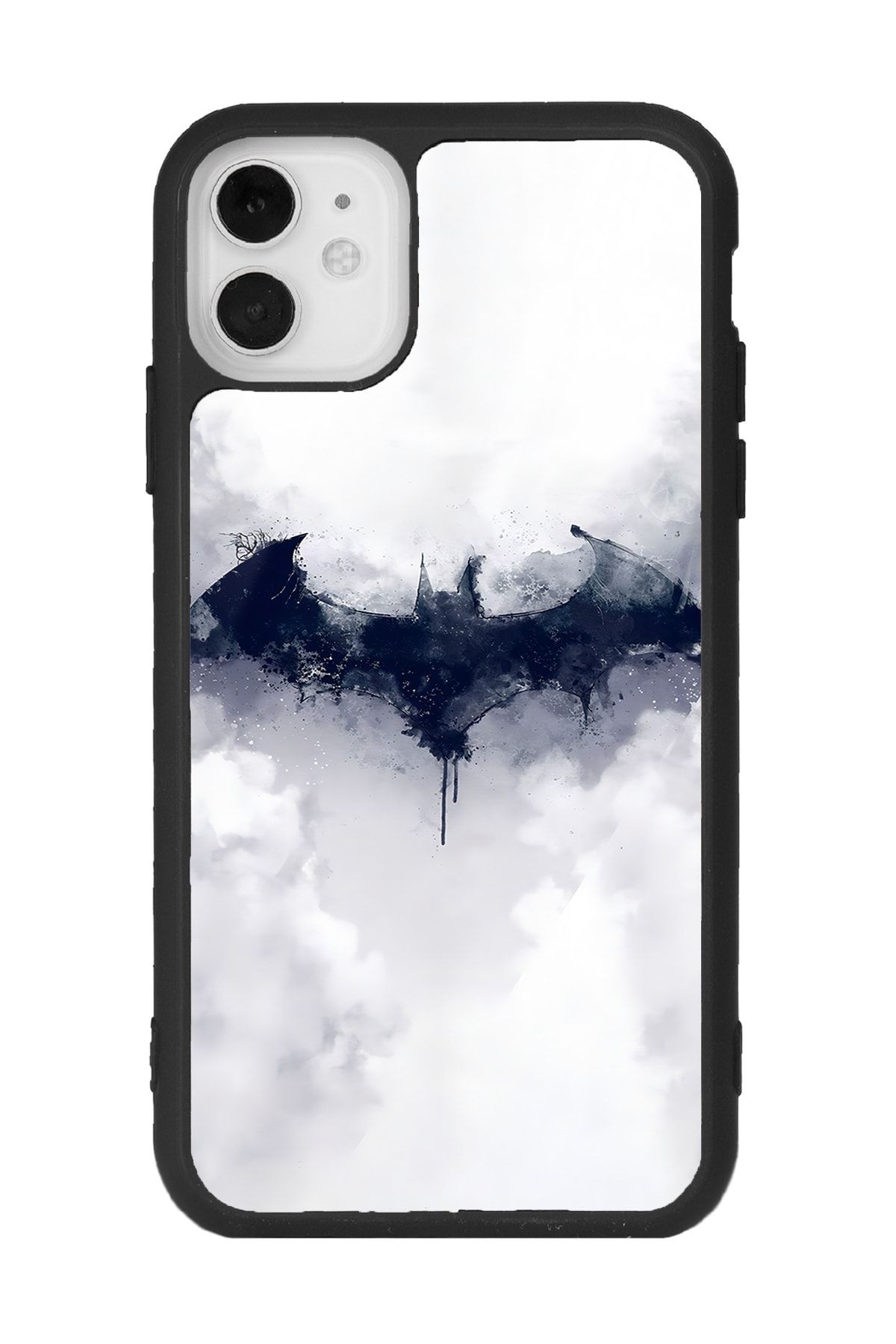 iPhone 11 Beyaz Batman Tasarımlı Glossy Telefon Kılıfı