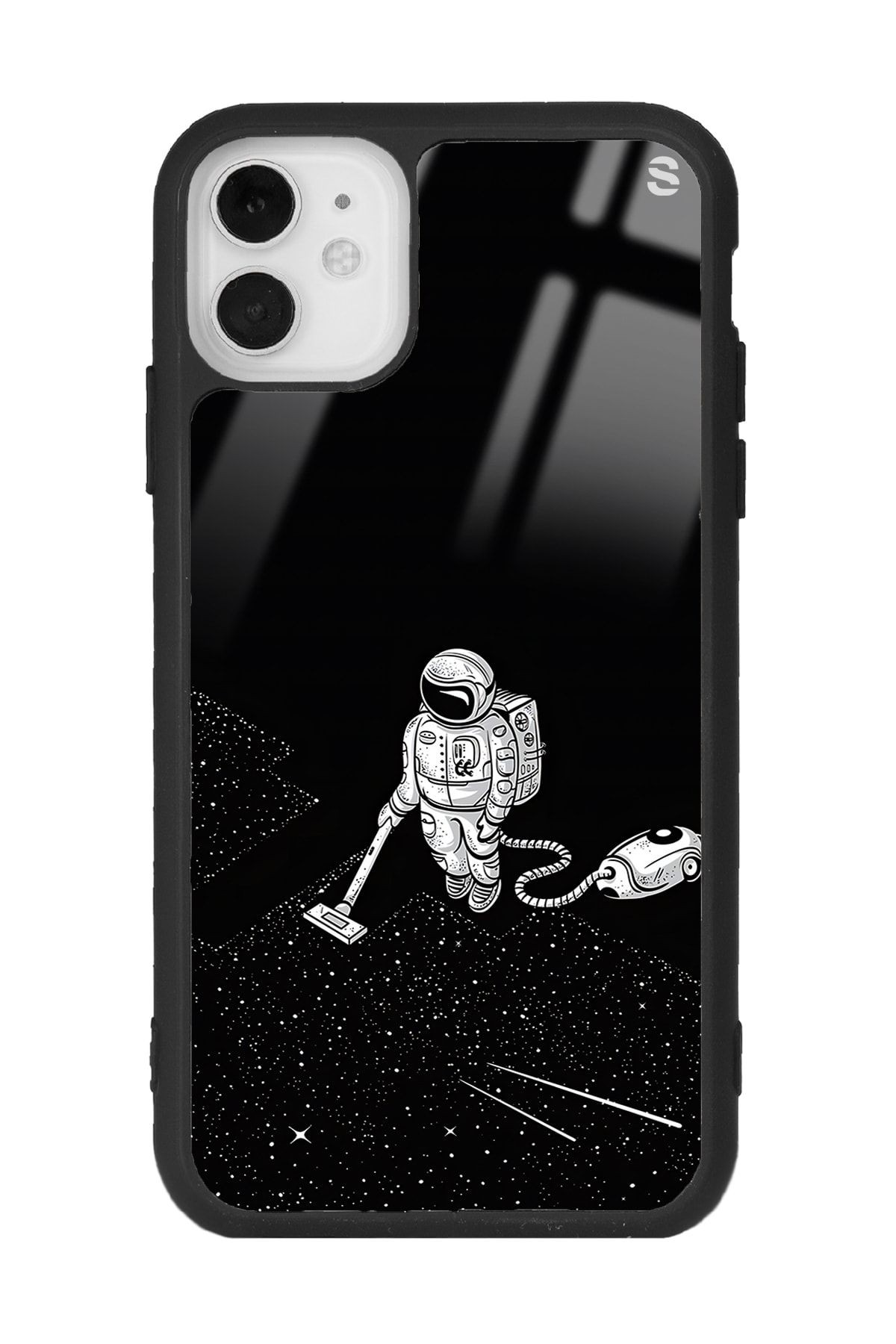 iPhone 11 Astronot Tatiana Tasarımlı Glossy Telefon Kılıfı