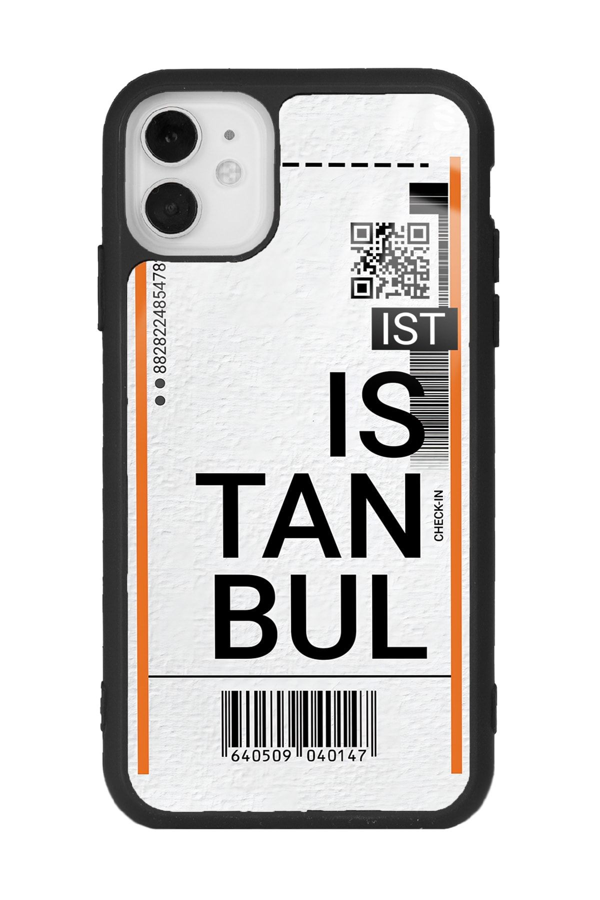 iPhone 11 Bilet Tasarımlı Tasarımlı Glossy Telefon Kılıfı