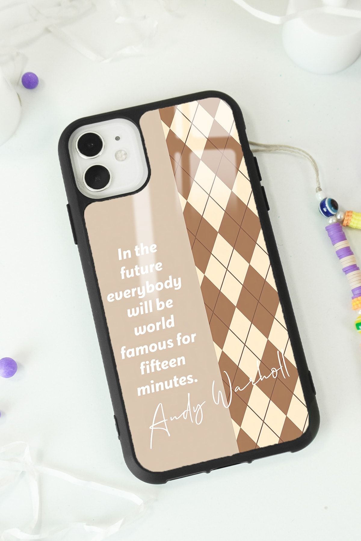 iPhone 11 Andy Ekose Tasarımlı Glossy Telefon Kılıfı