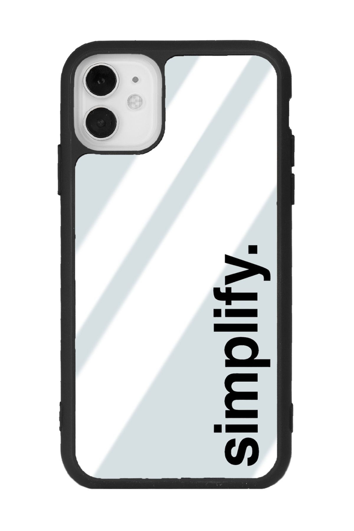 iPhone 11 Simplify Tasarımlı Aynalı Glossy Telefon Kılıfı