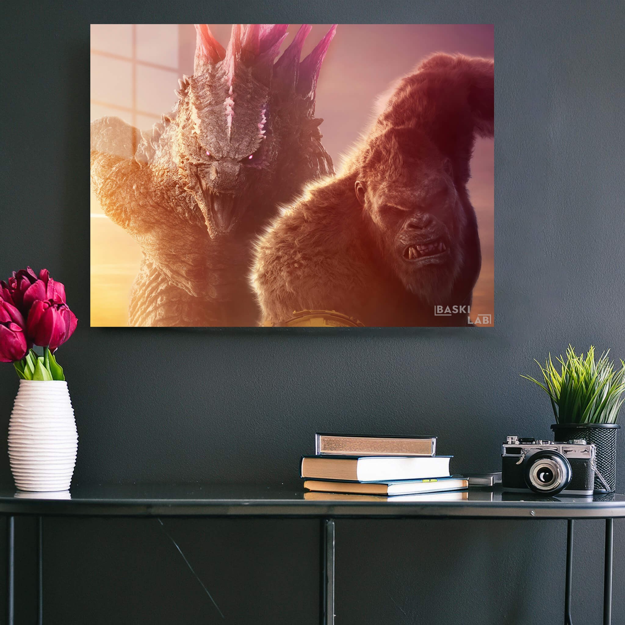 Godzilla Kong Metal Poster 180