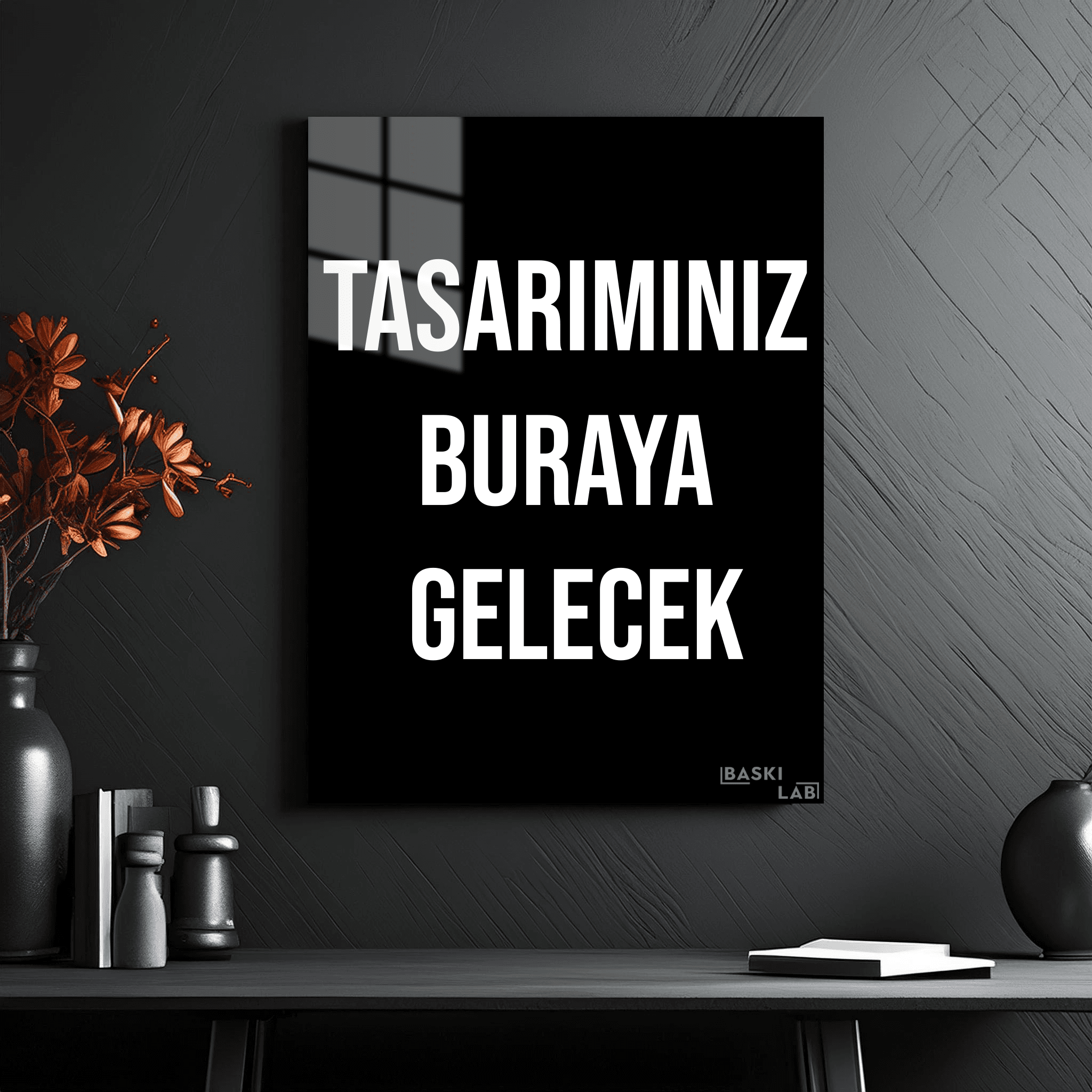 Kişiselleştirilebilir Metal Poster X