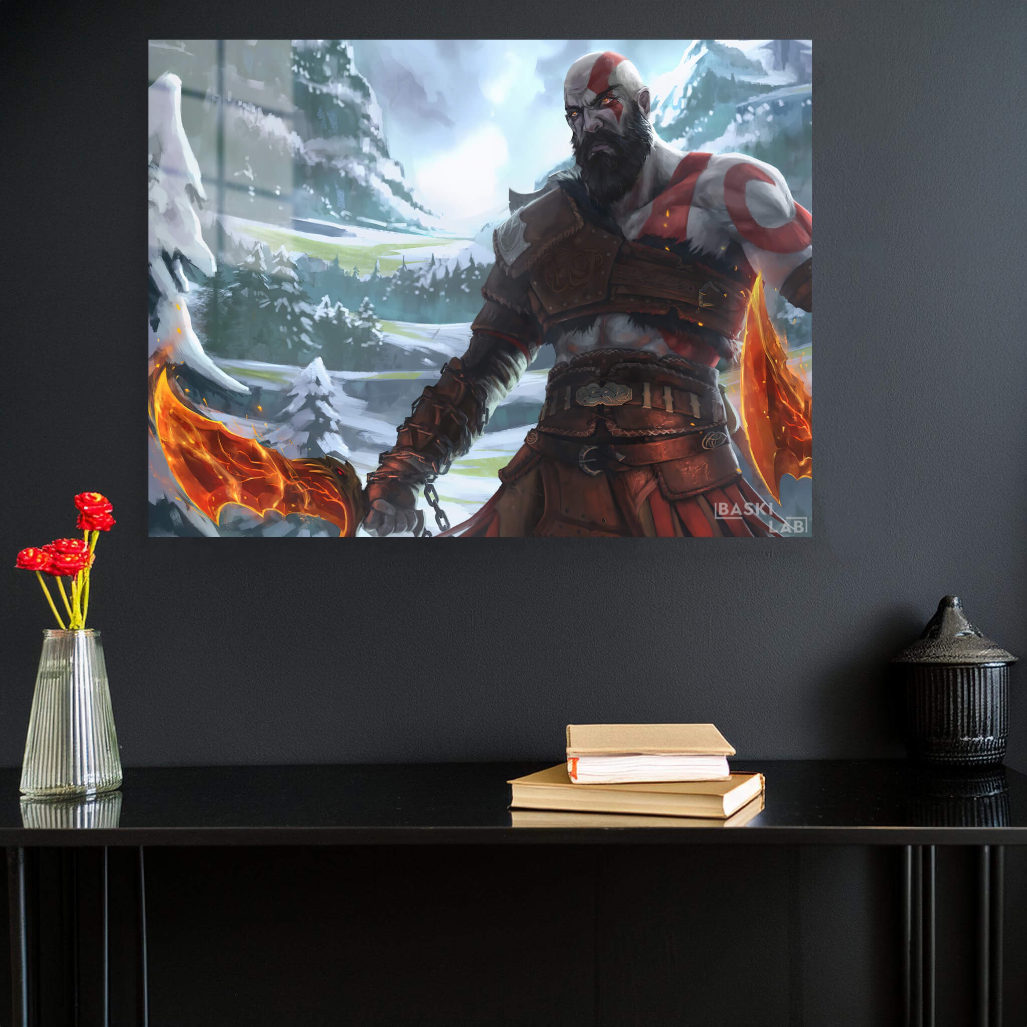 Kratos God of War Ragnarok Metal Poster 115