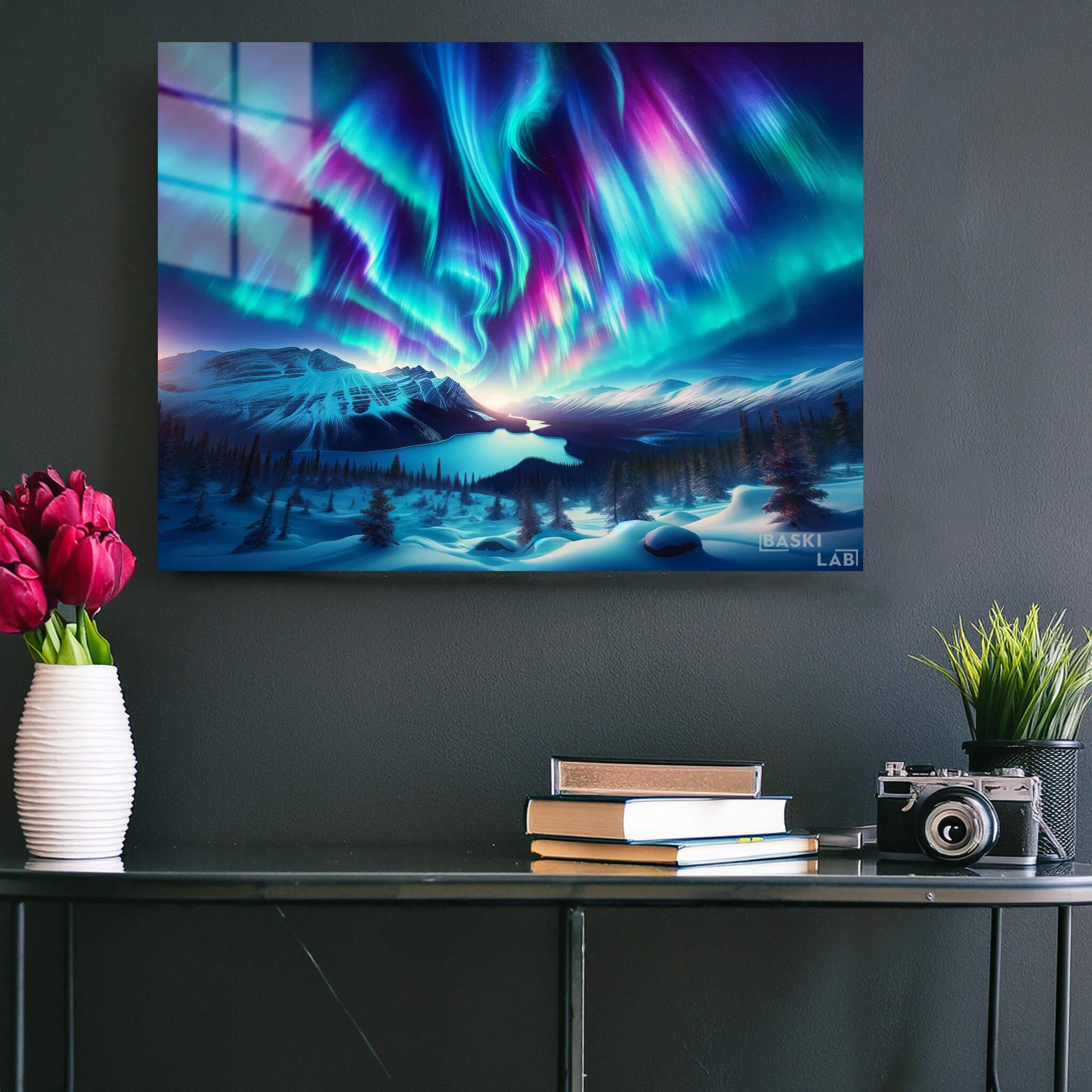 Northern Lights Metal Poster 131