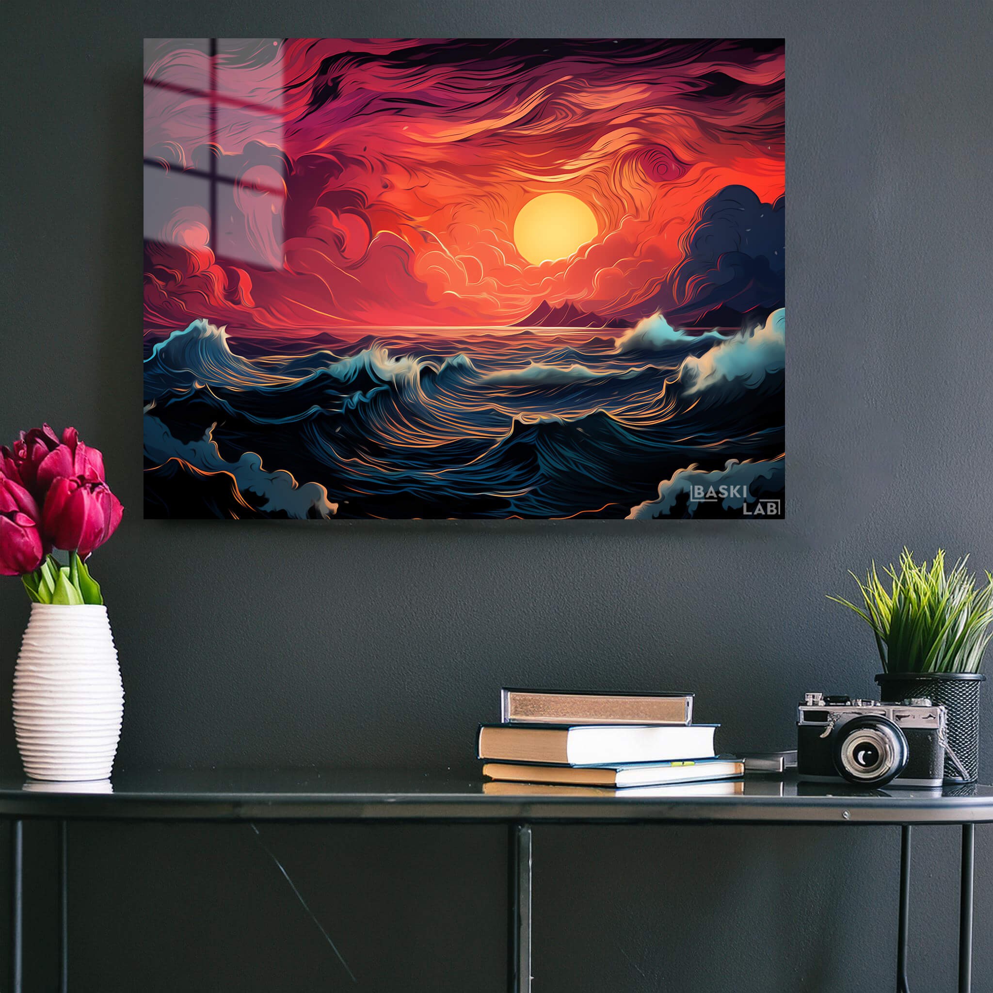 Sunset Scenery Metal Poster 154