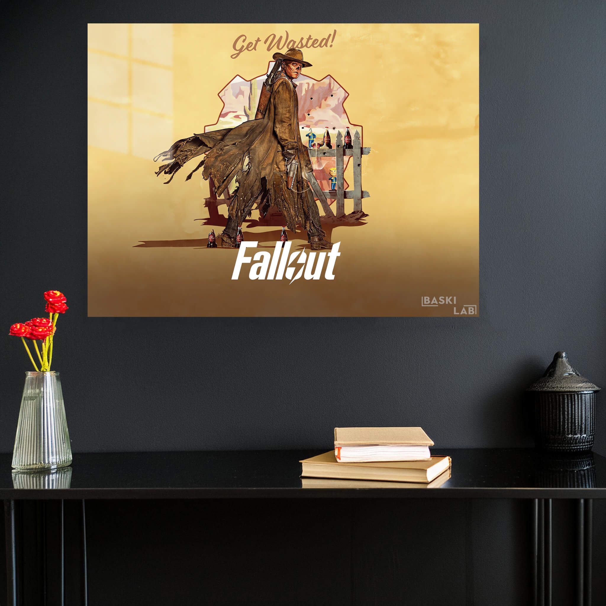 Fallout Get Wasted Metal Poster 83