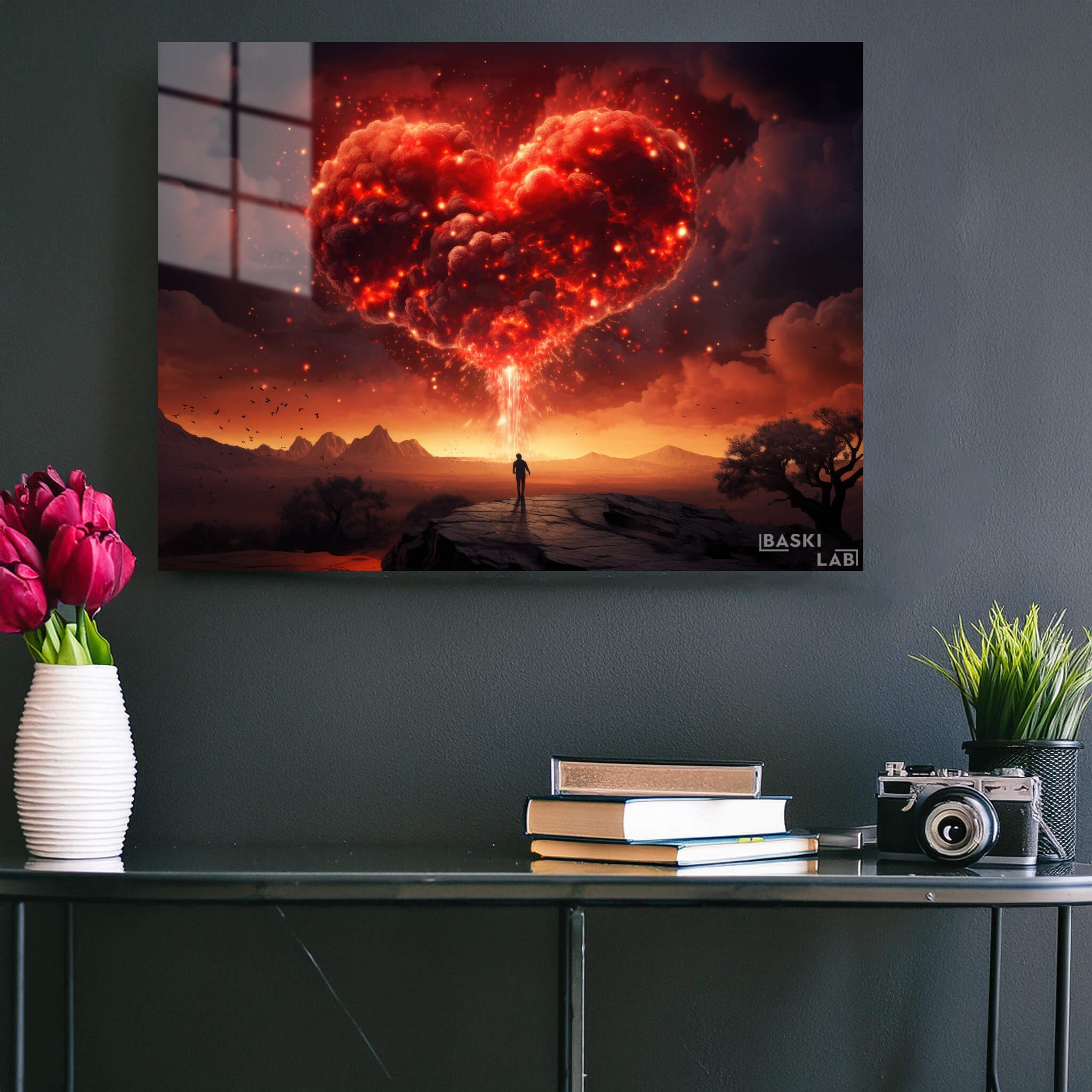 Surreal Heart Metal Poster 156