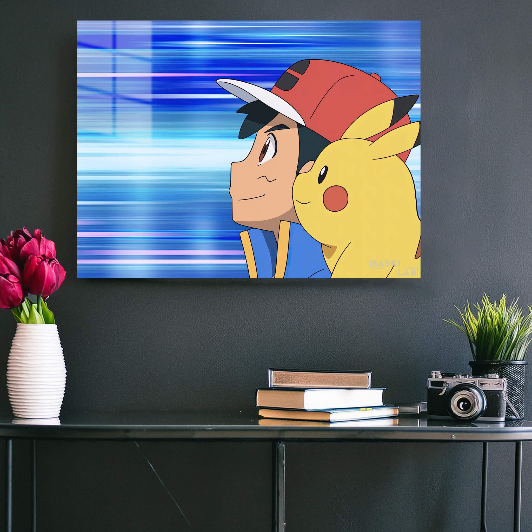 Ash Ketchum Pikachu Metal Poster 51