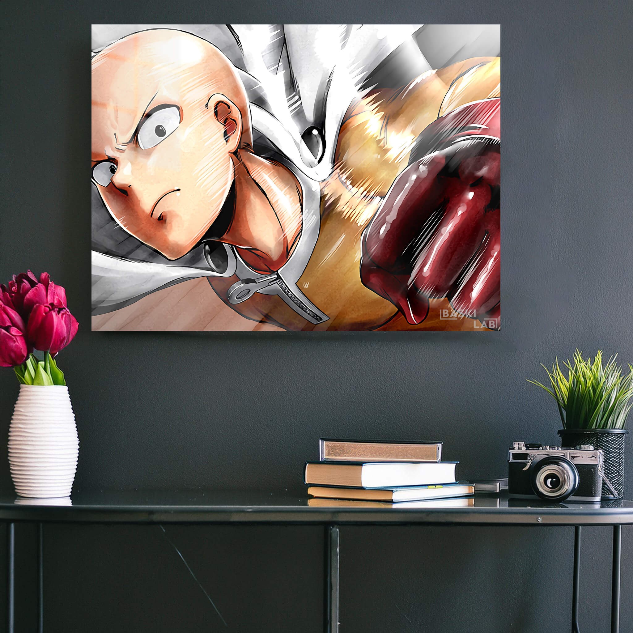 Saitama Metal Poster 200