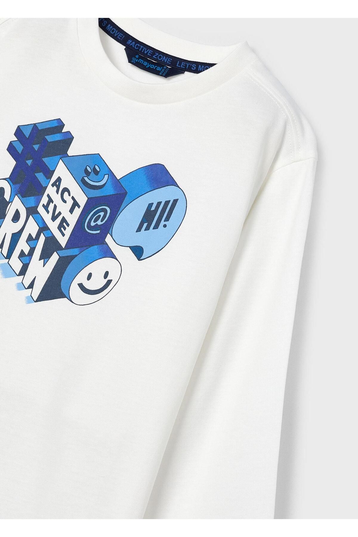 Erkek Çocuk Baskılı Sweatshirt