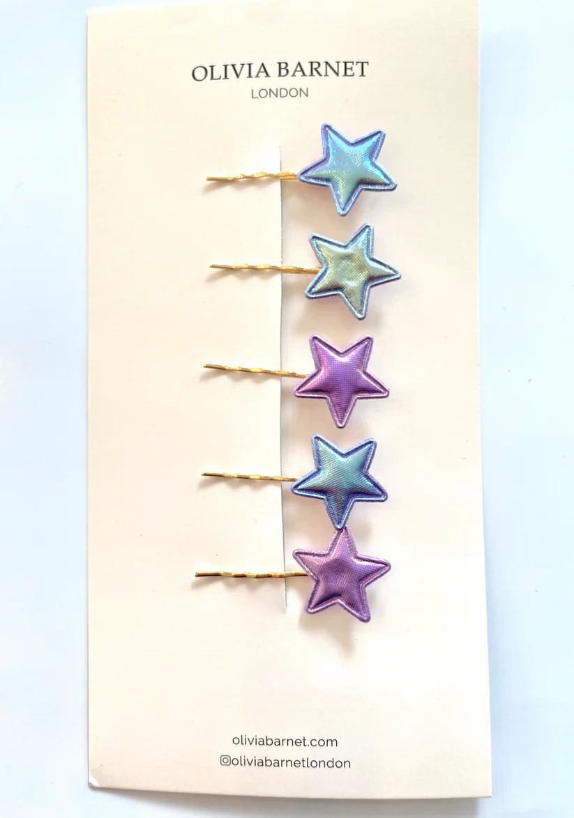 Twinkle Stars Hair Pins 5 Pcs./1 Set (Golden Pin)