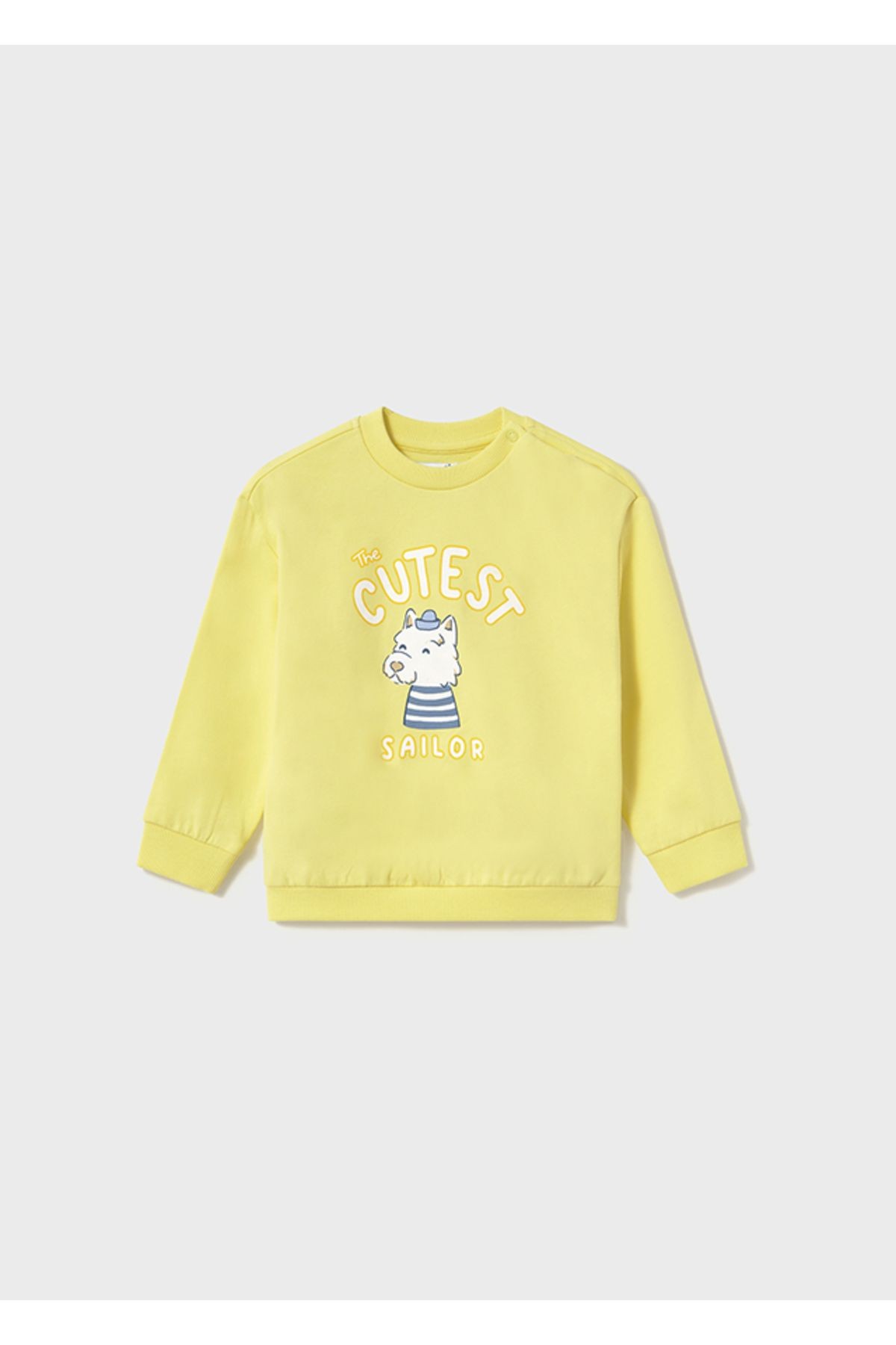 01-04 YAŞ ERKEK BEBEK MAYORAL SARI CUTEST UZUN KOL SWEAT - SARI