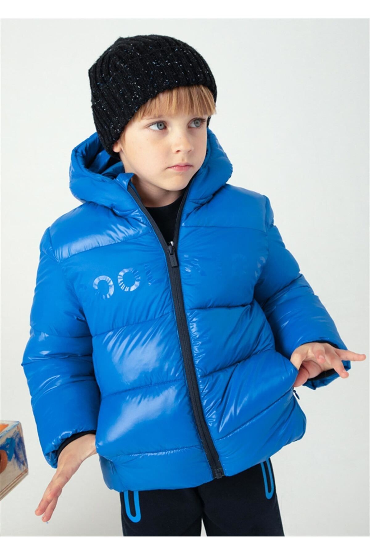 Erkek Çocuk Şişme Mont Lacivert 4470