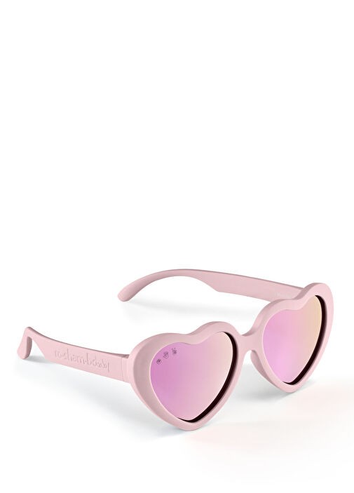 Roshambo Eyewear - Heart Model Topanga Rose Gold Lens Şeftali Rengi Çocuk Güneş Gözlüğü