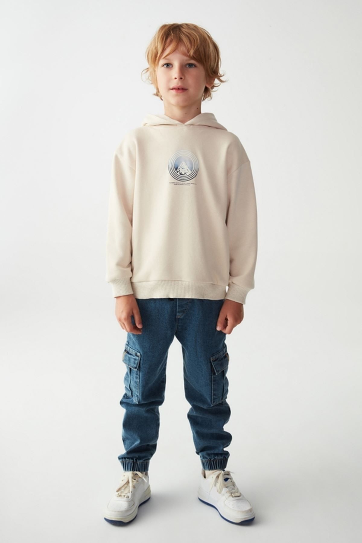 Nk Kıds 45503-snow Sweat 4/8 Krem