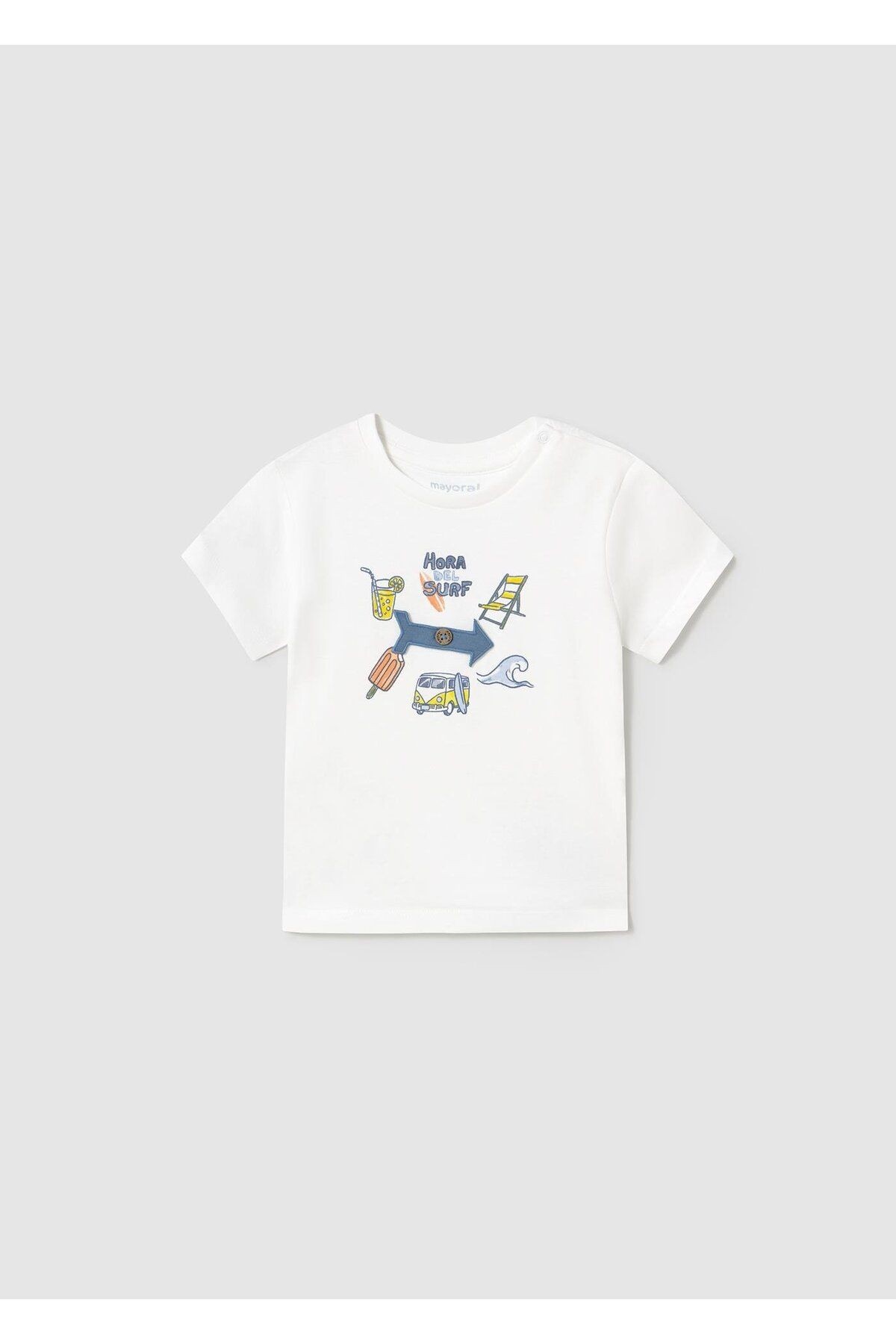 1064 Unisex Çocuk Tshirt Beyaz