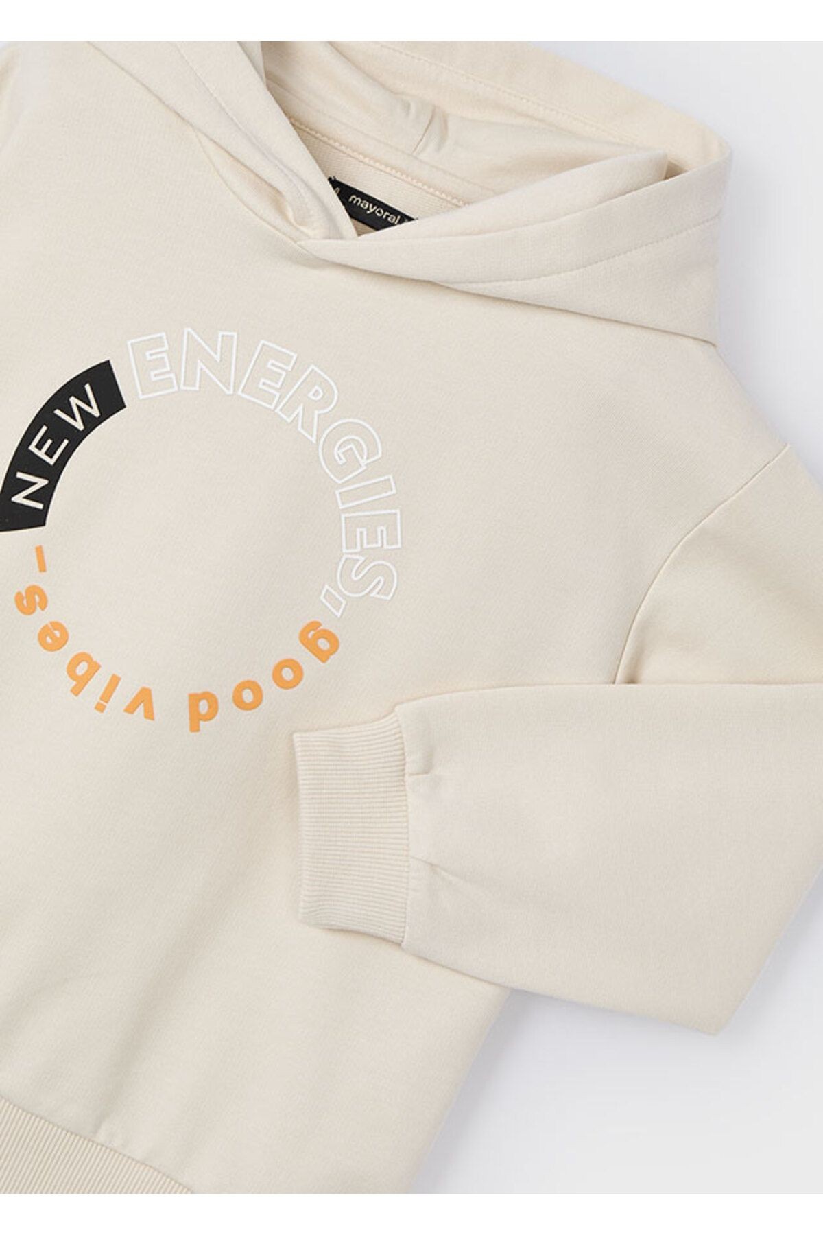 04-10 Yaş Bej Erkek Çocuk  Kapşonlu Sweat - Bej