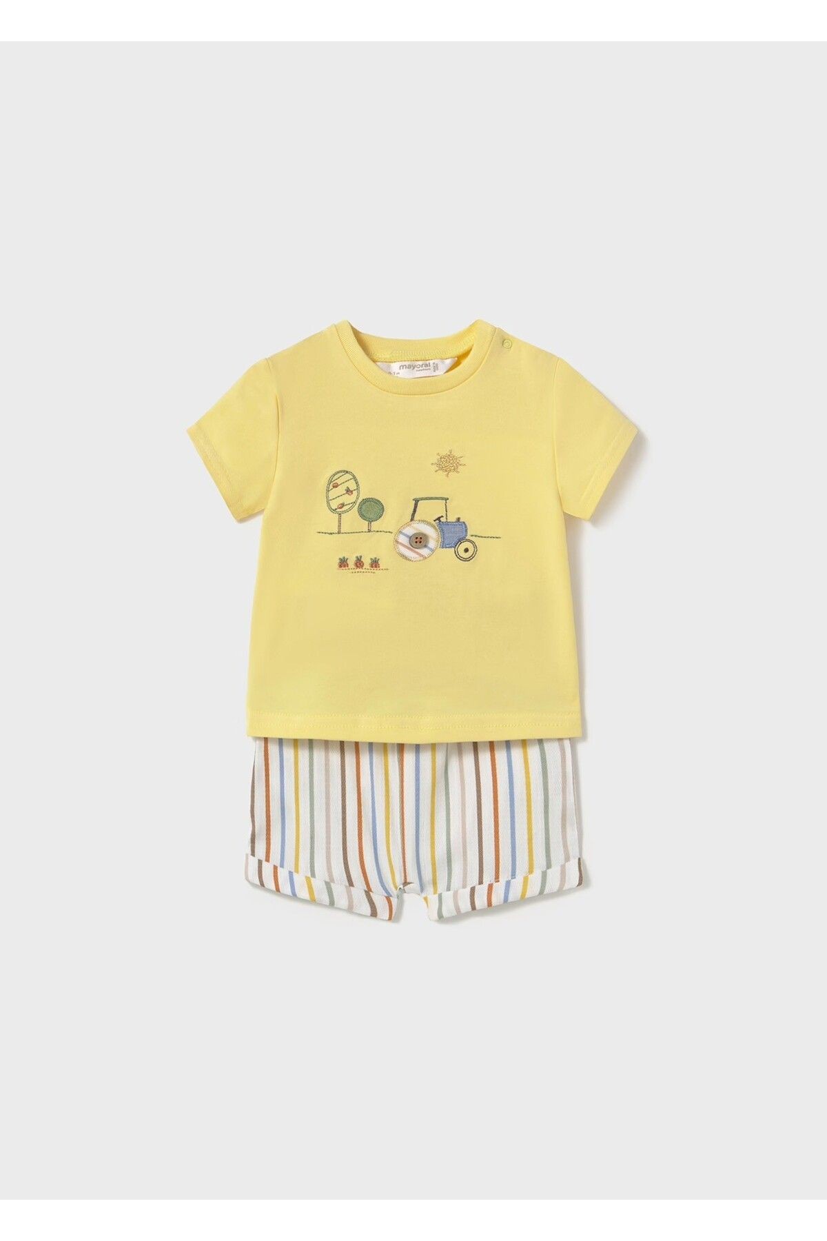 Erkek Bebek Kısa Kol T-shirt Şort 2'li Set