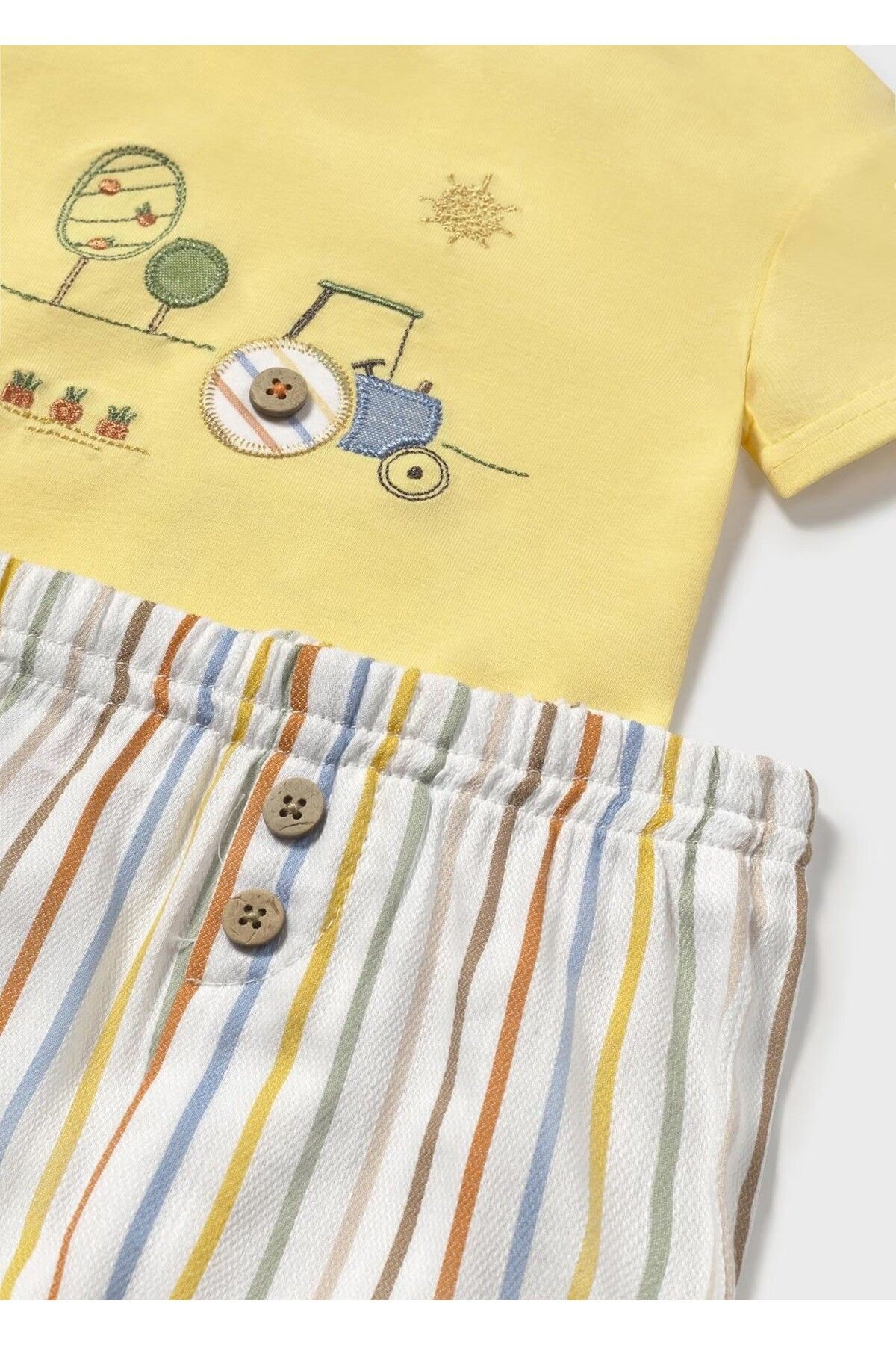 Erkek Bebek Kısa Kol T-shirt Şort 2'li Set