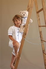 Pure White Boy Uyku Arkadaşlı Pijama Seti