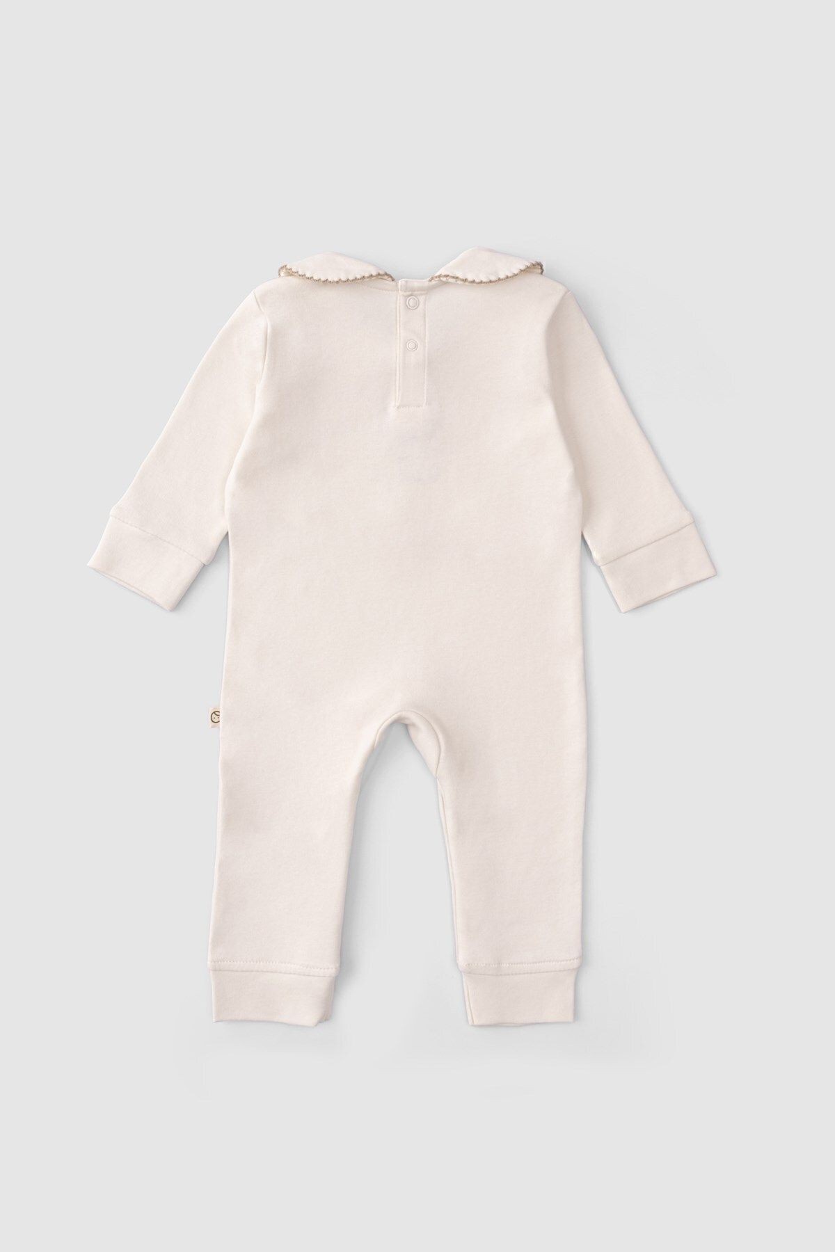 Organik Pamuk Bebe Yakalı Tulum Playtime Ayıcık Nakışlı