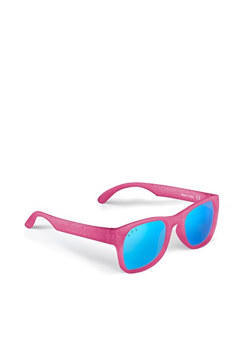 Roshambo Eyewear - Wayfarer Model Kelly Kırmızı Aynalı Çocuk Güneş Gözlüğü - Pembe