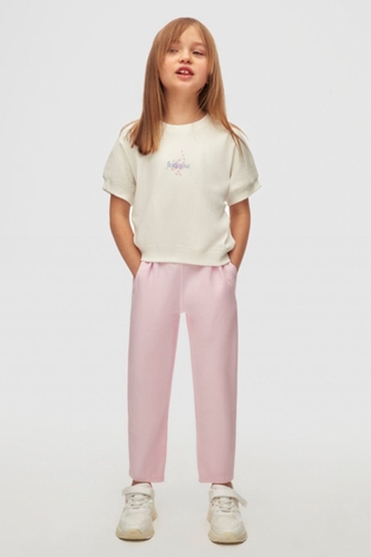 Kız Çocuk Candy Pantolon 4-8 Yaş Pembe