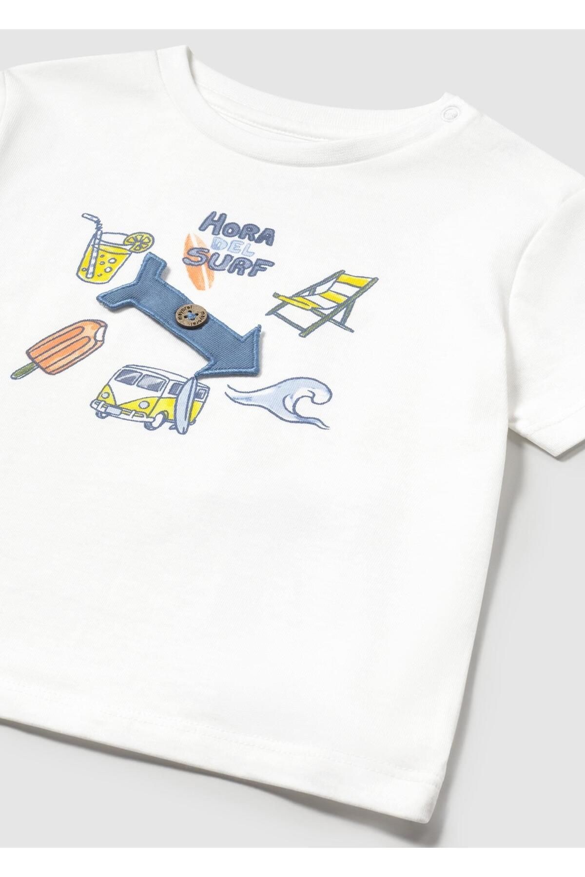 1064 Unisex Çocuk Tshirt Beyaz