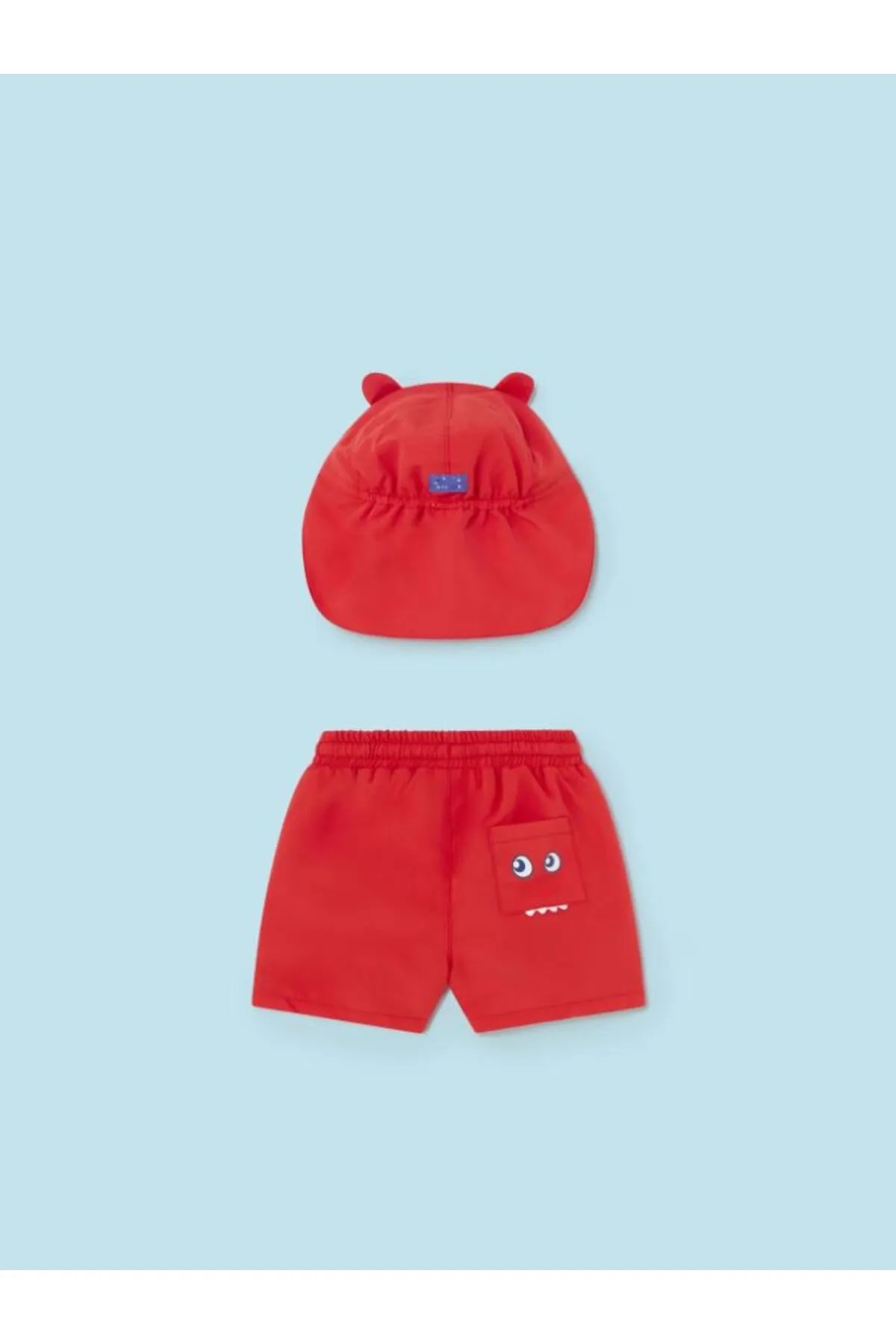 Mayoral Erkek Bebek Deniz Şortu ve Şapka Set 