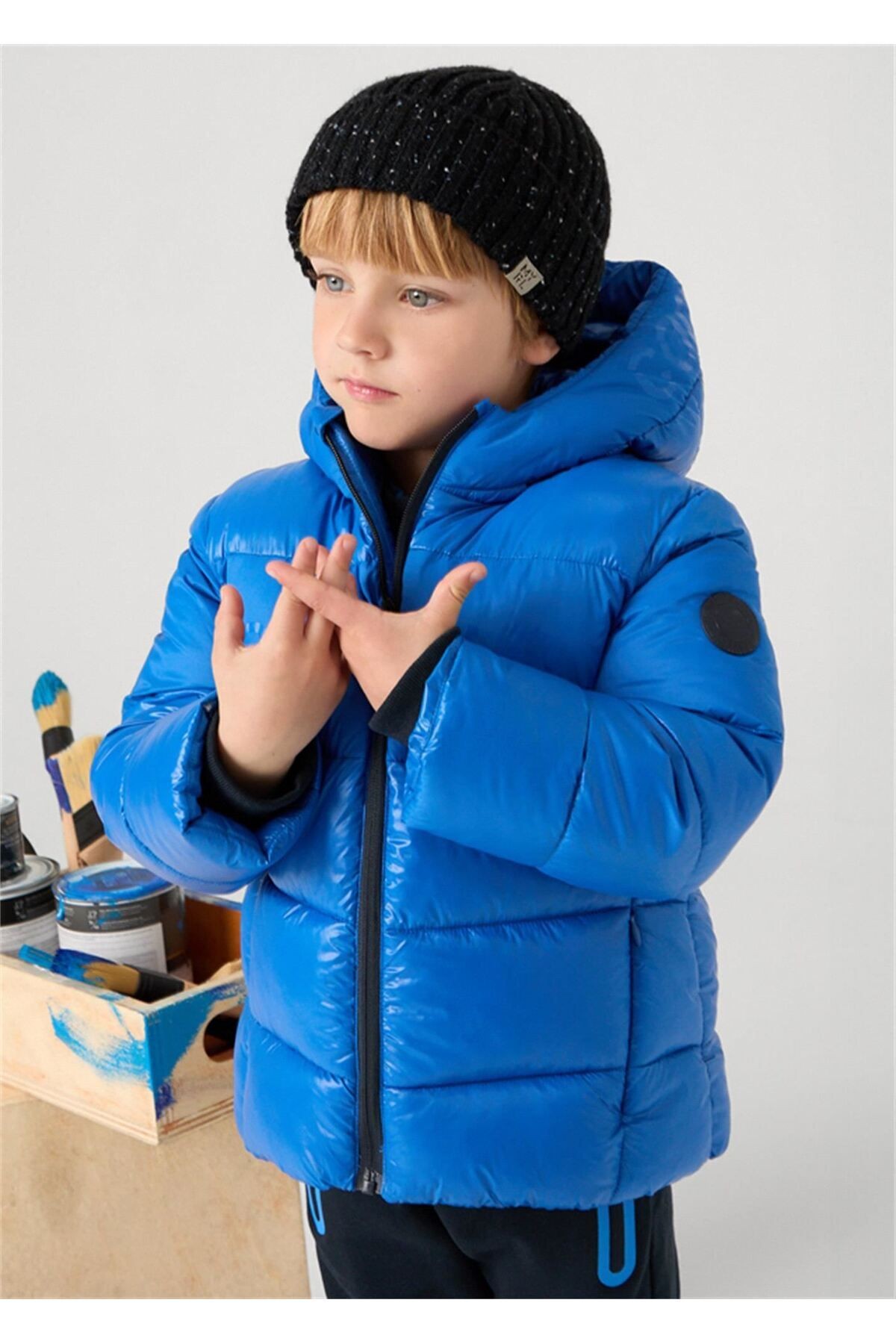 Erkek Çocuk Şişme Mont Lacivert 4470