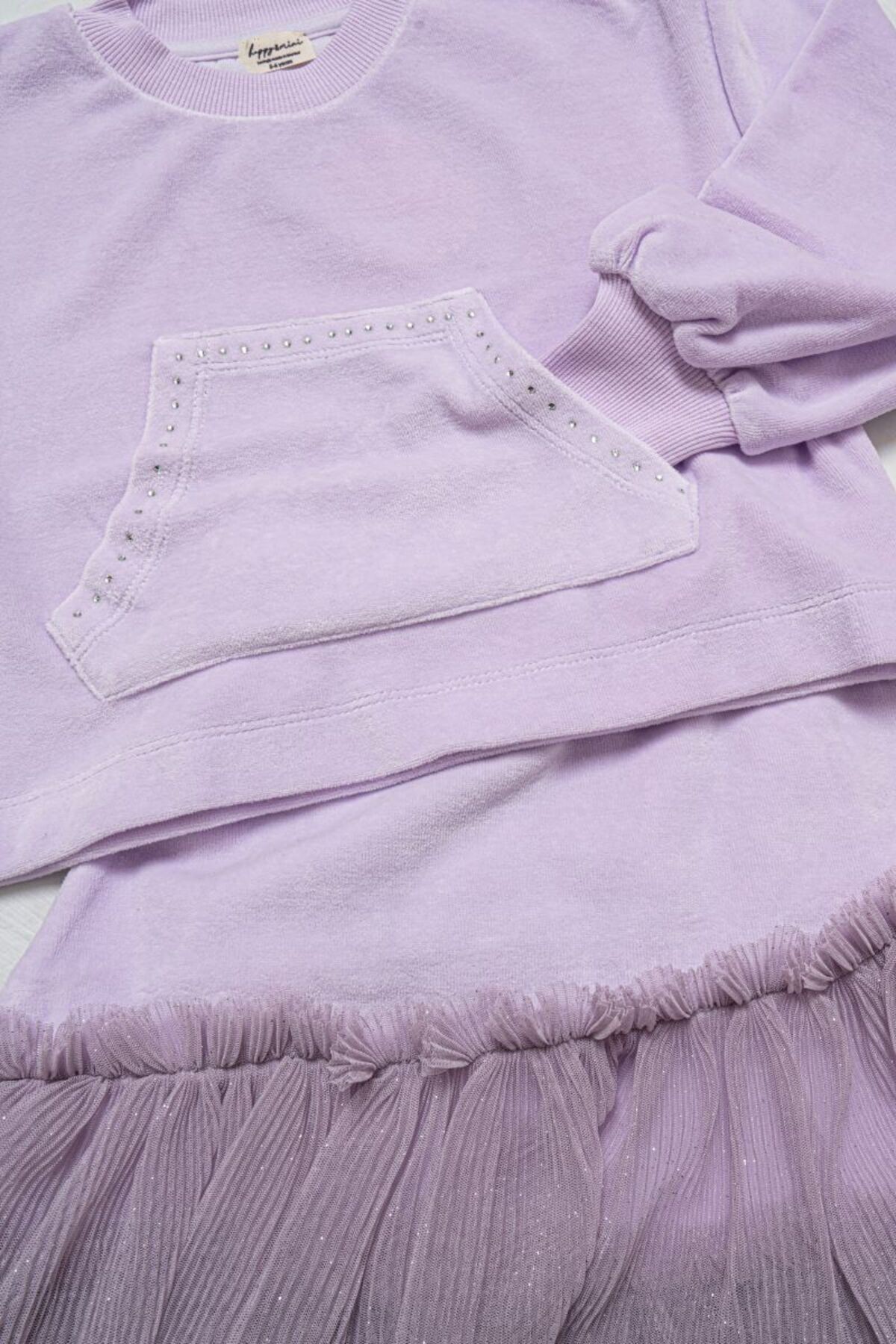 Isabella İkili Takım- Sweatshirt -Etek- Lila