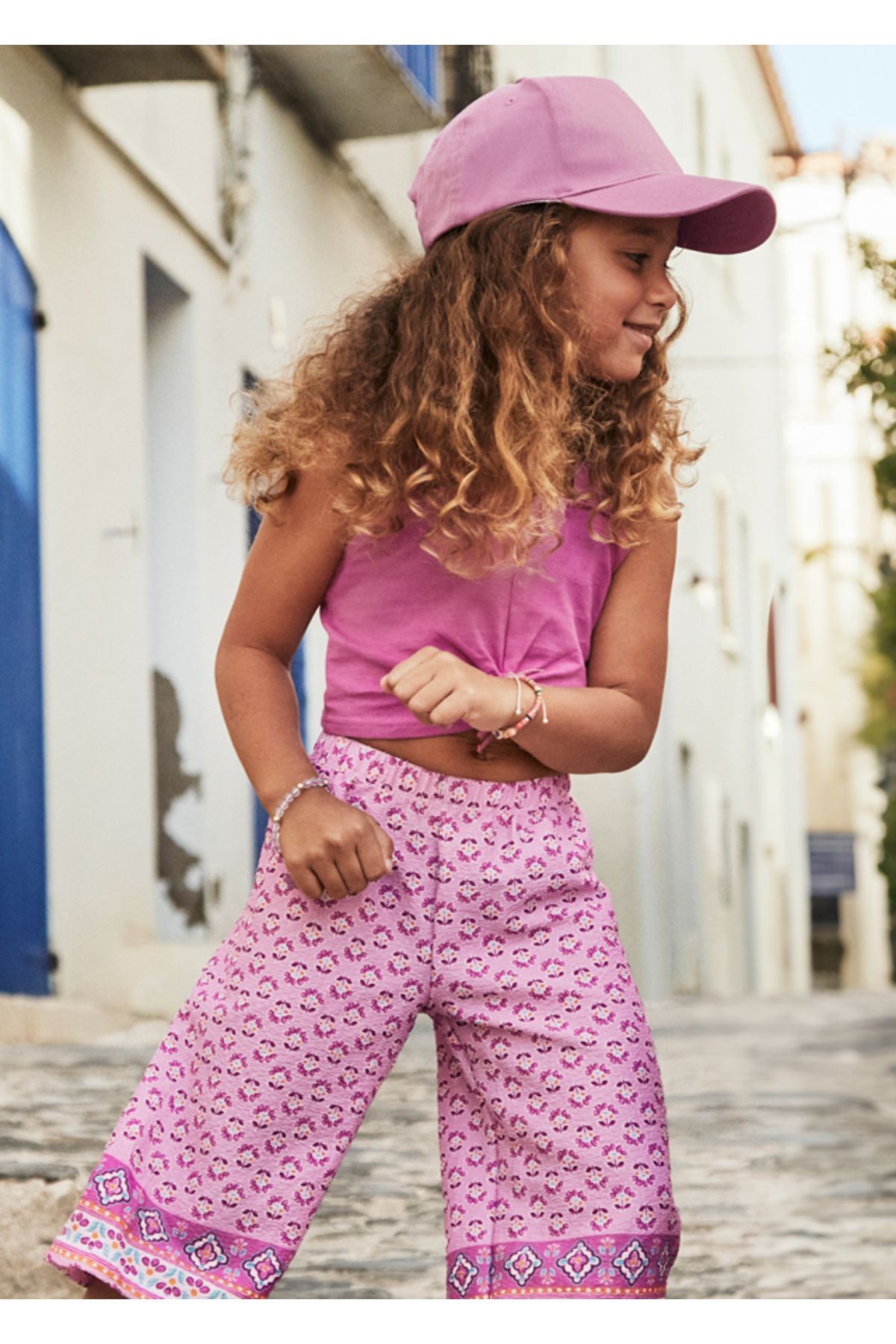 4-10 YAŞ PEMBE PANTOLONLU TAKIM - PEMBE