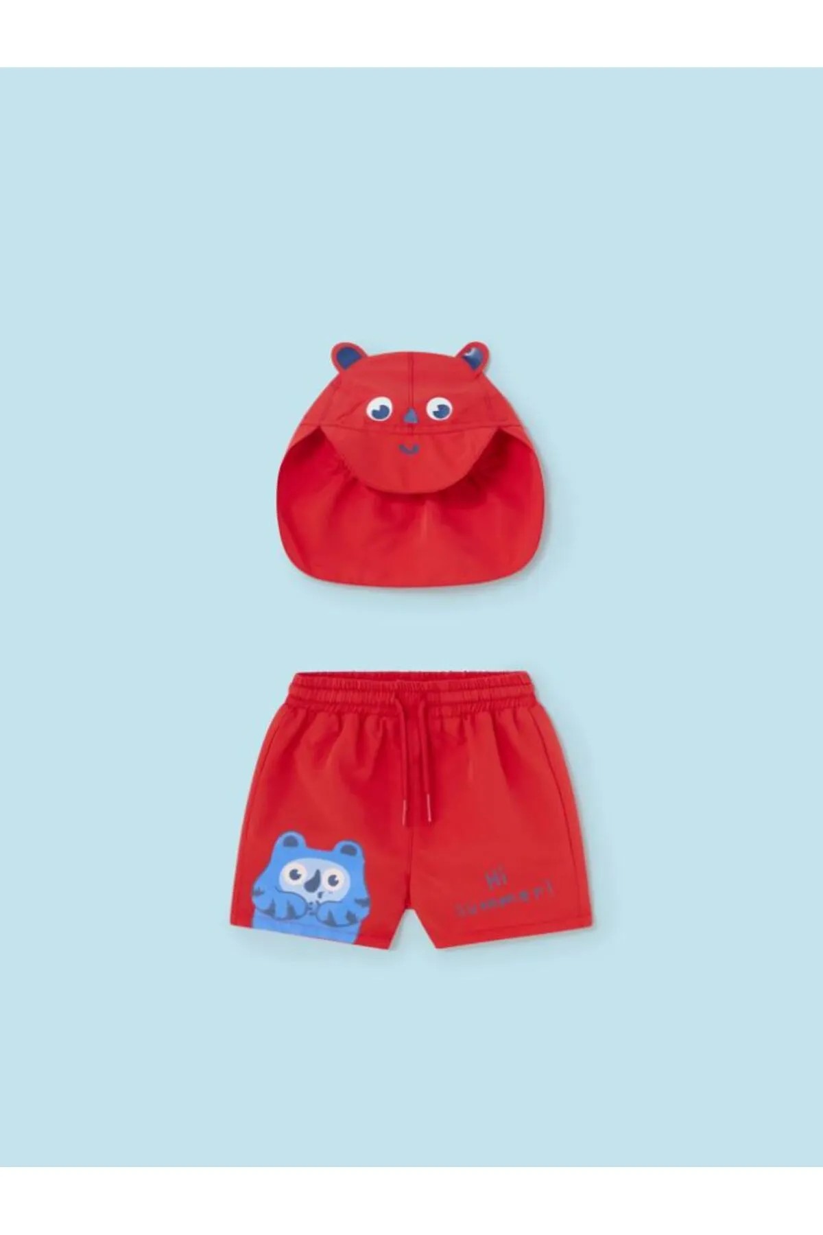 Mayoral Erkek Bebek Deniz Şortu ve Şapka Set 